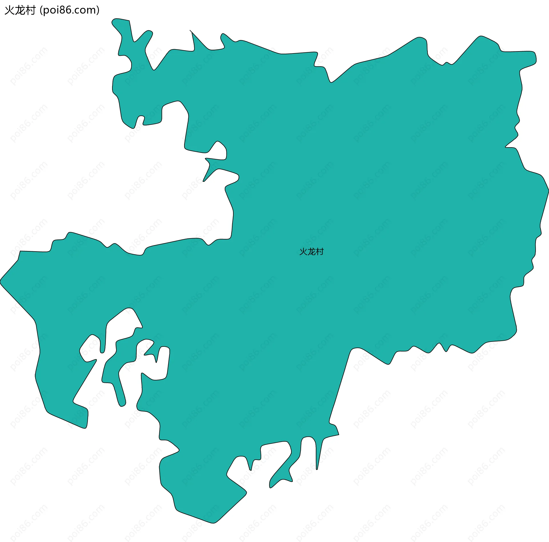 火龙村边界地图