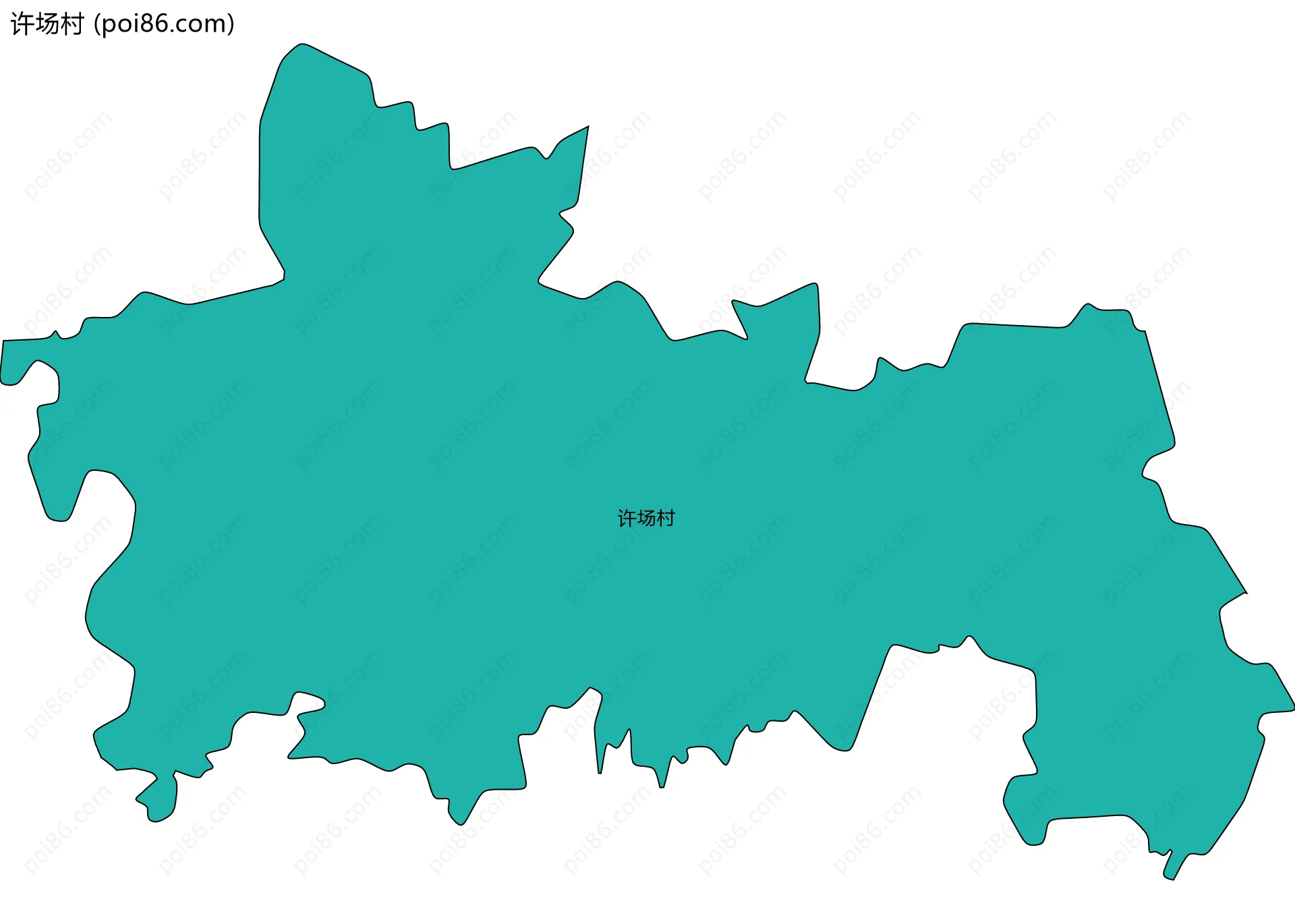 许场村边界地图