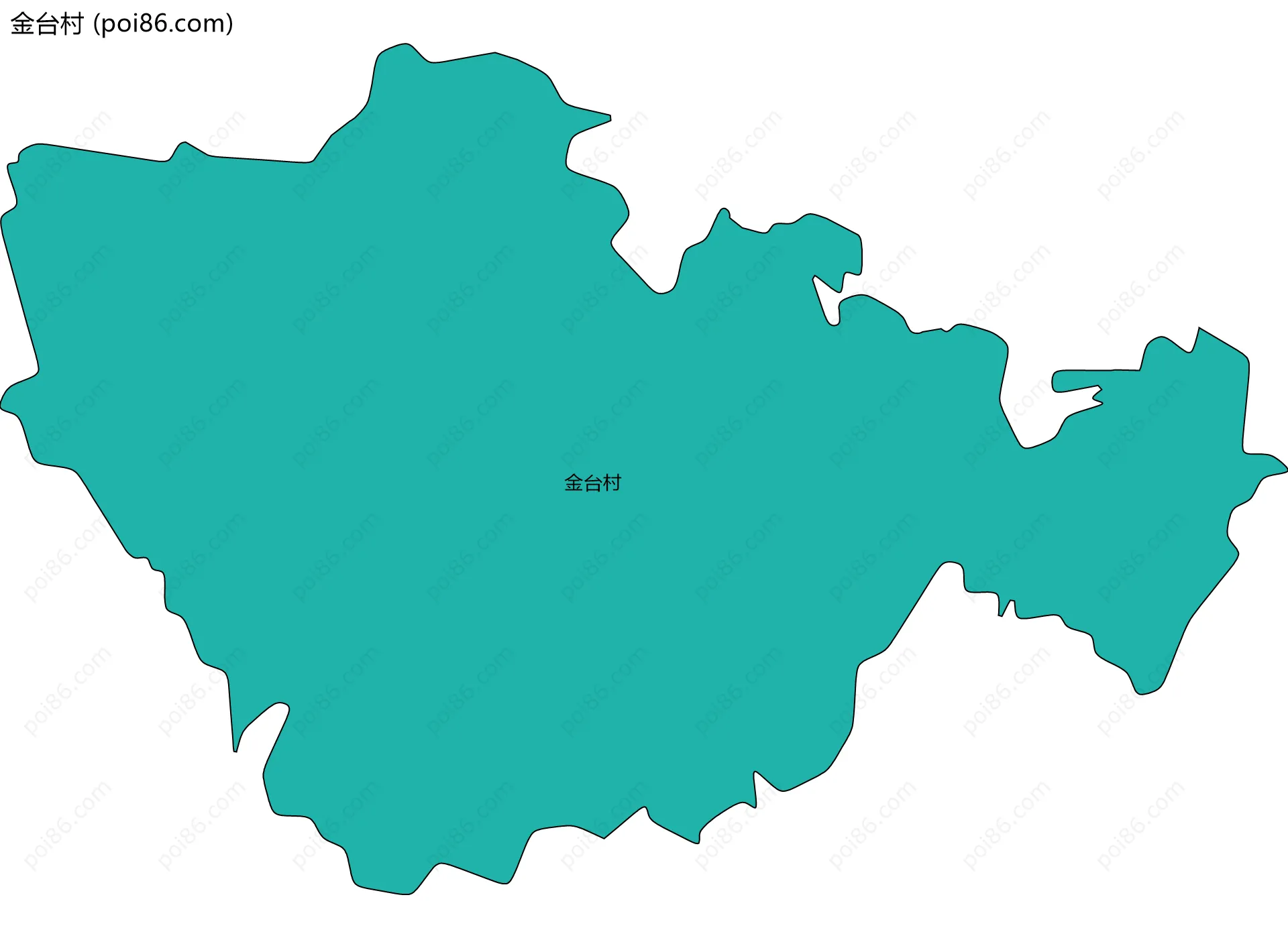 金台村边界地图