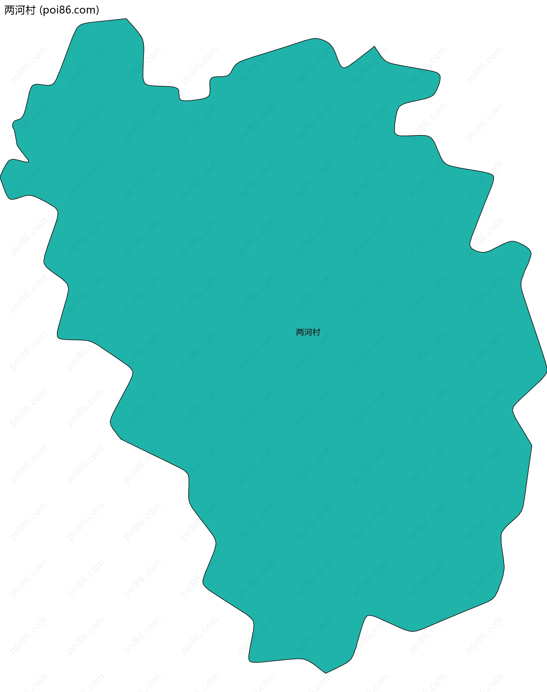 两河村边界地图