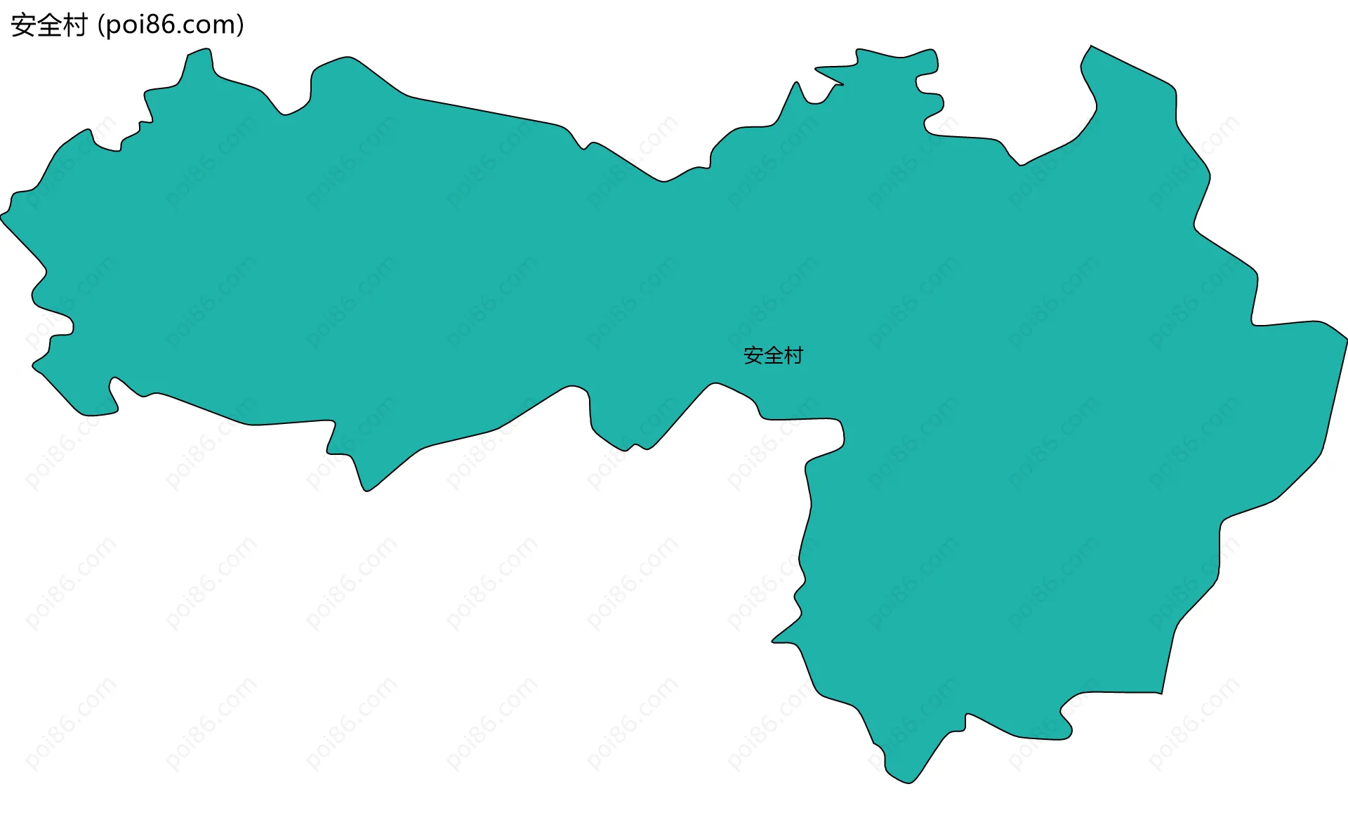安全村边界地图