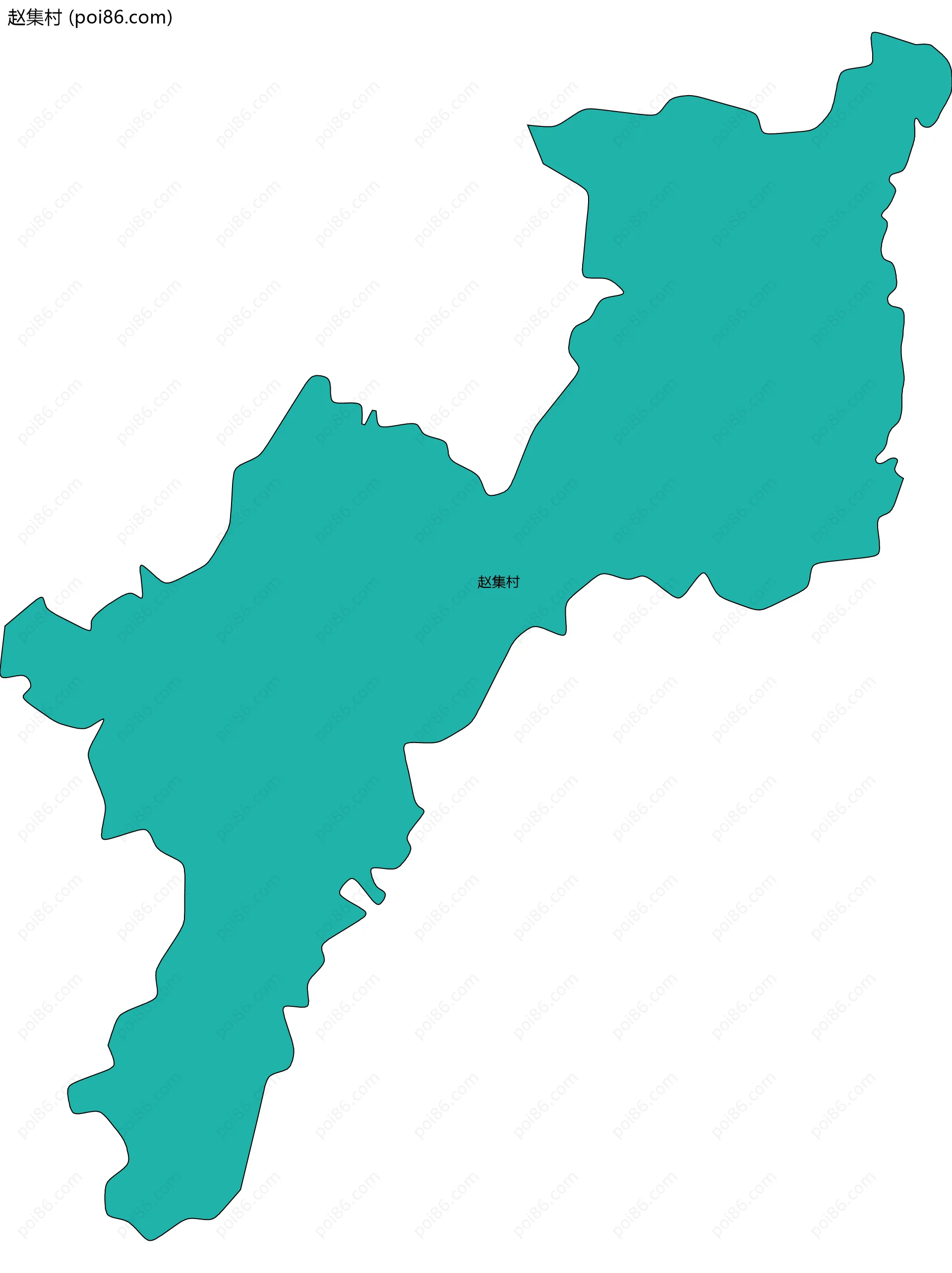 赵集村边界地图