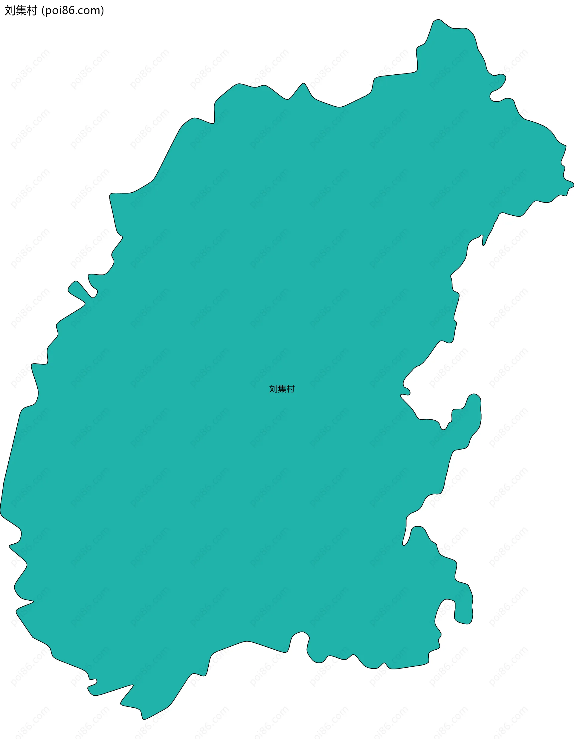 刘集村边界地图