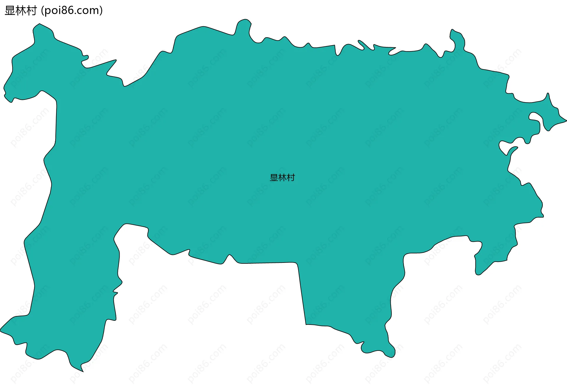 显林村边界地图