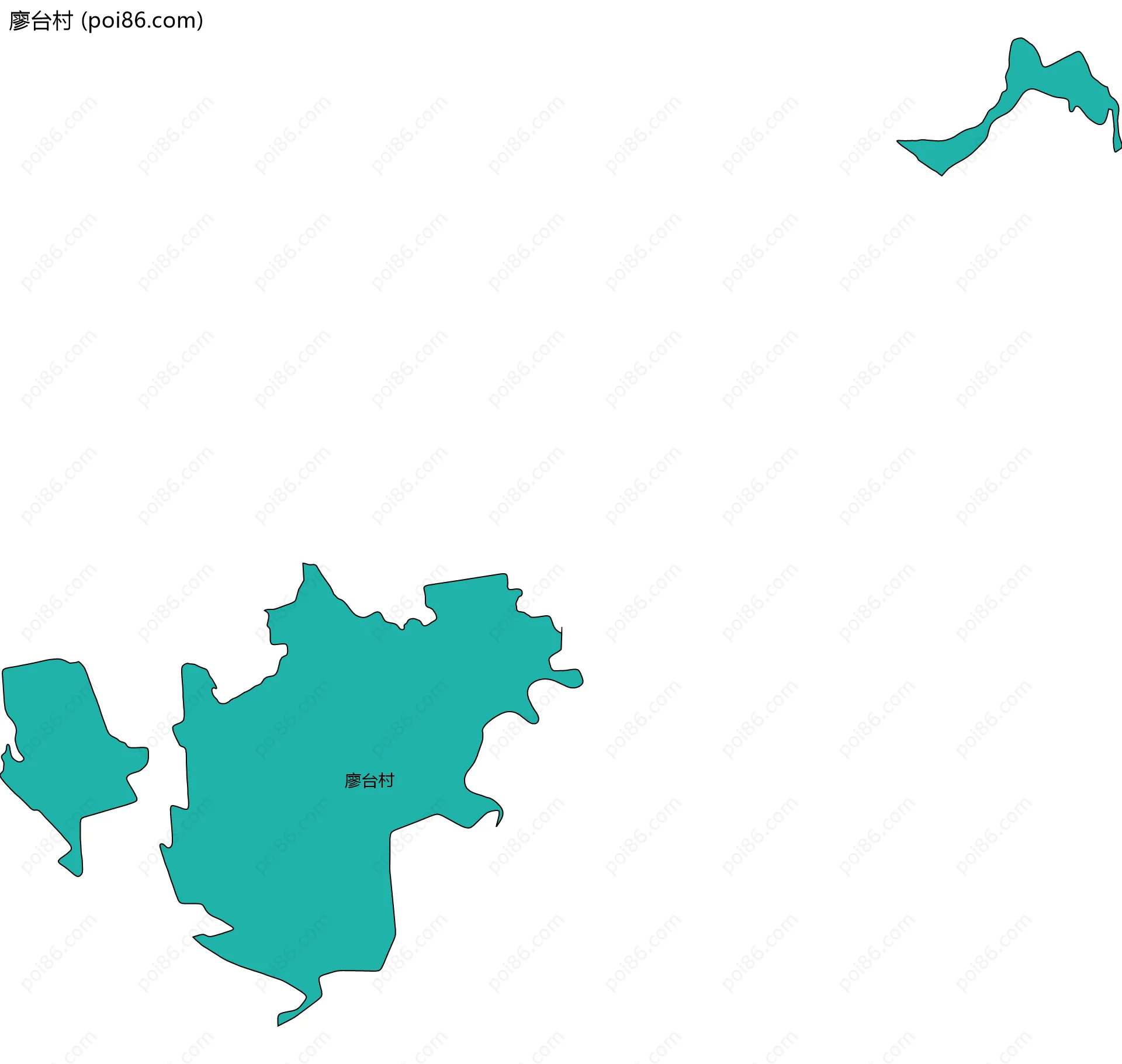 廖台村边界地图
