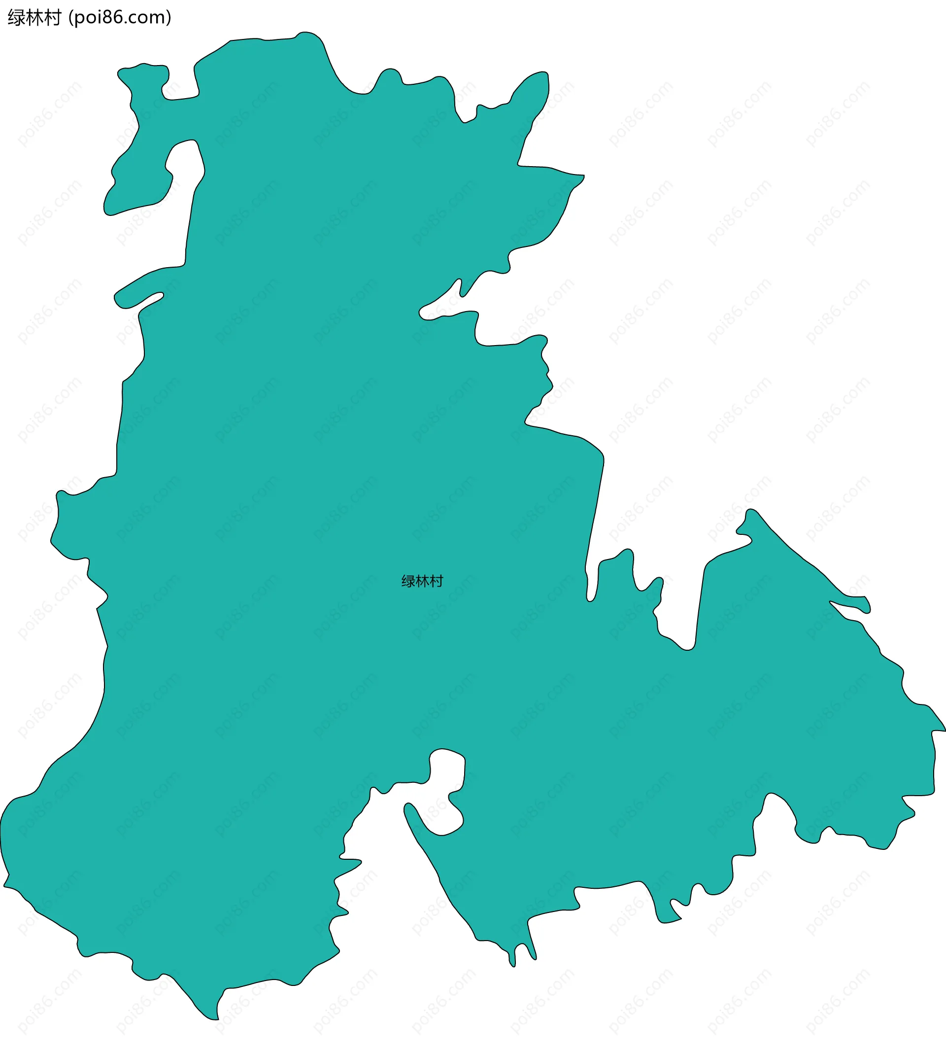 绿林村边界地图