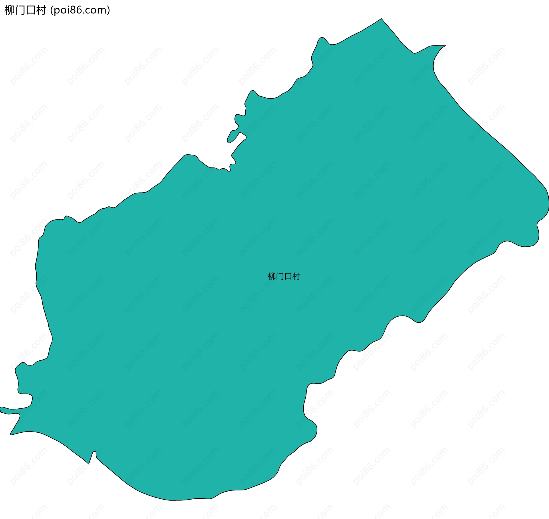 柳门口村边界地图