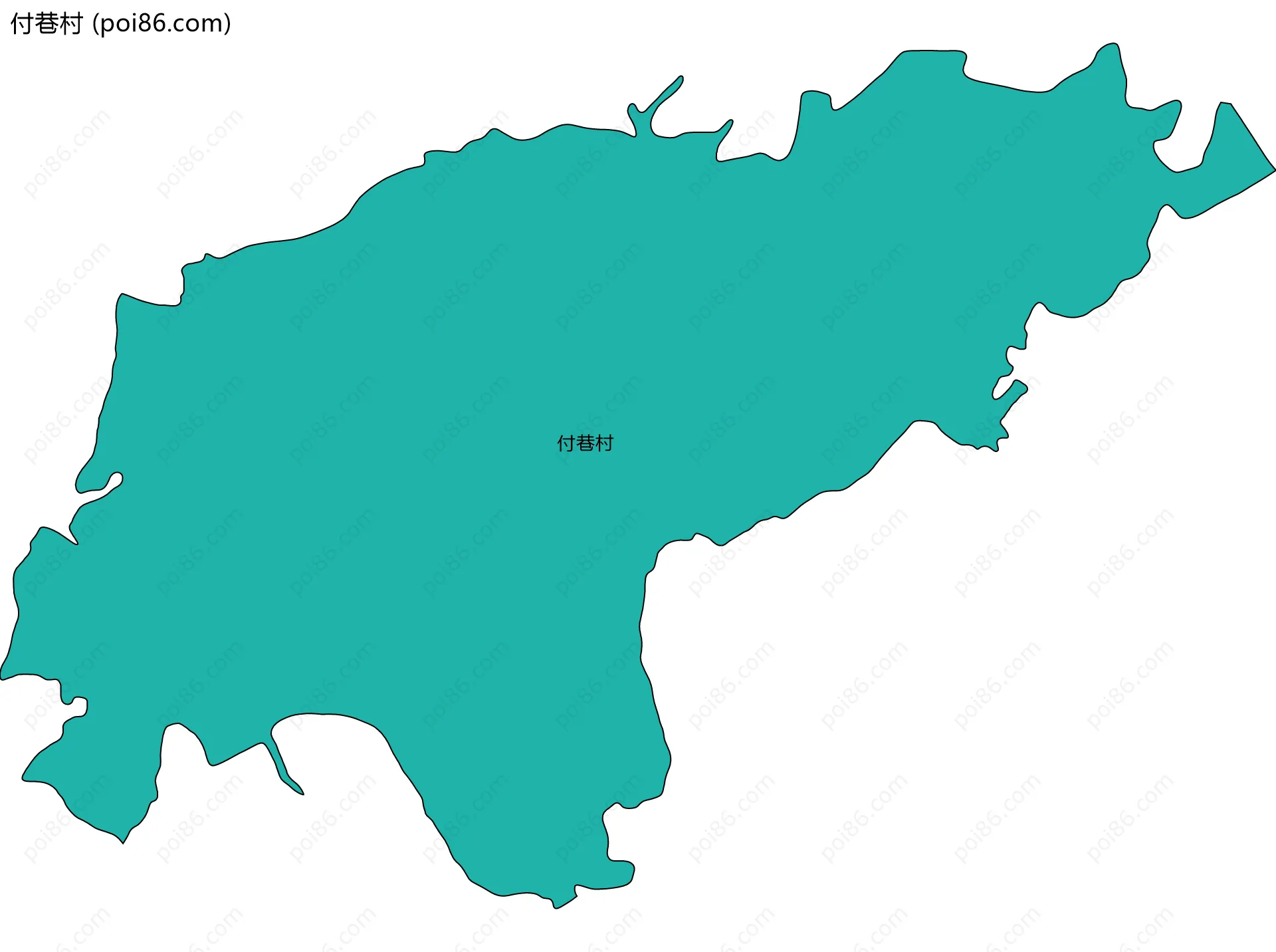 付巷村边界地图