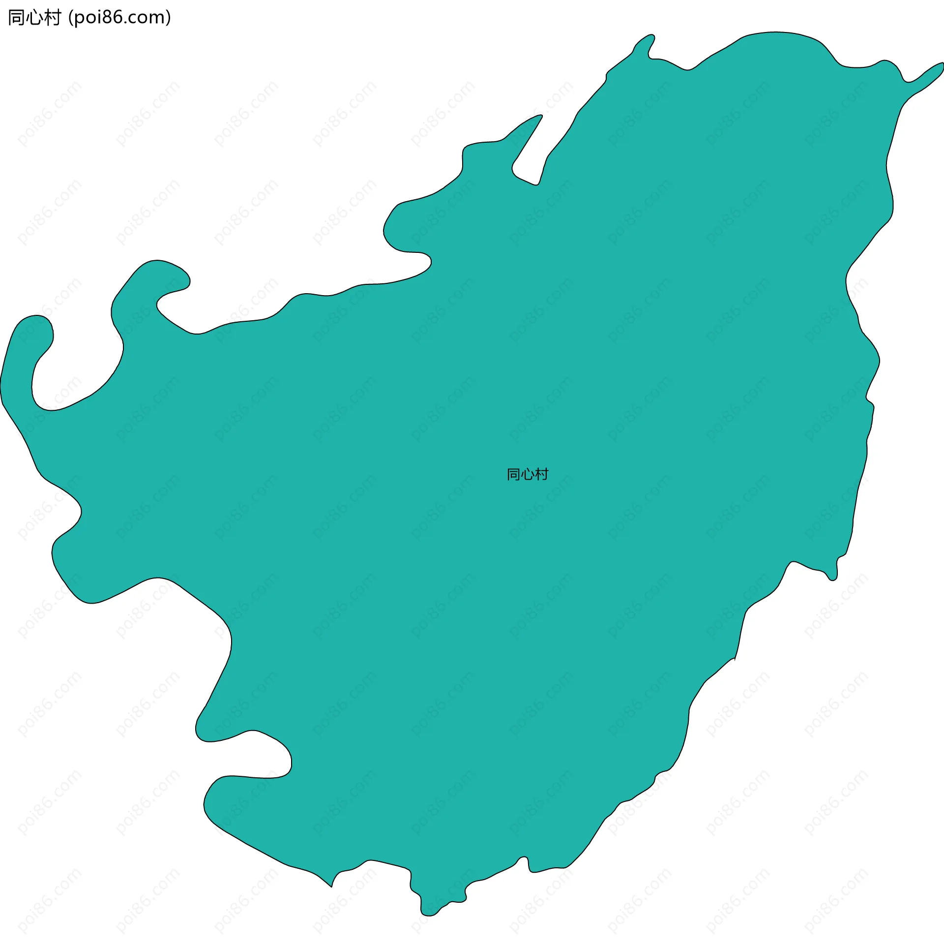 同心村边界地图