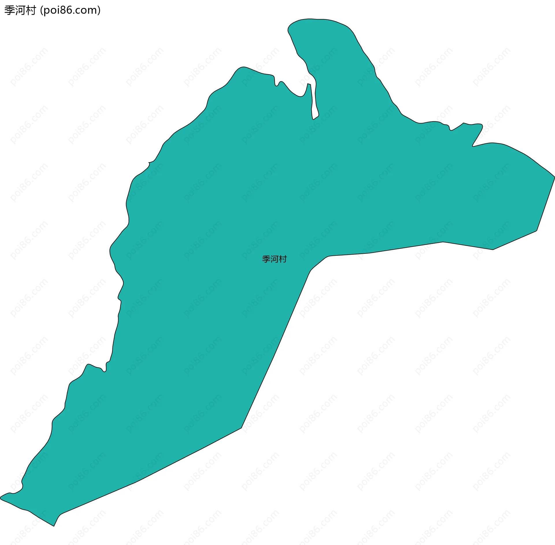 季河村边界地图