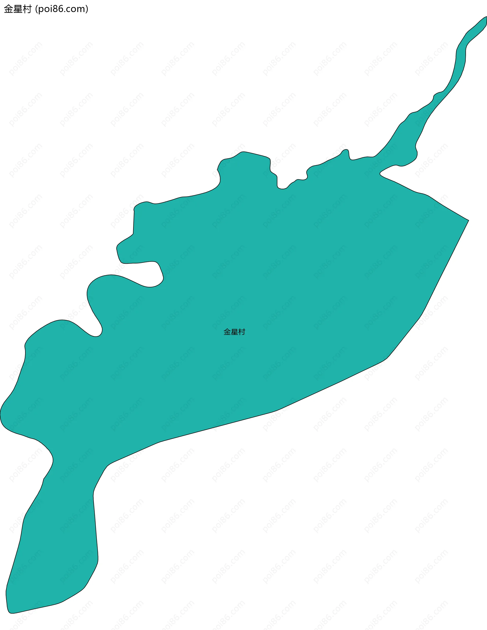 金星村边界地图