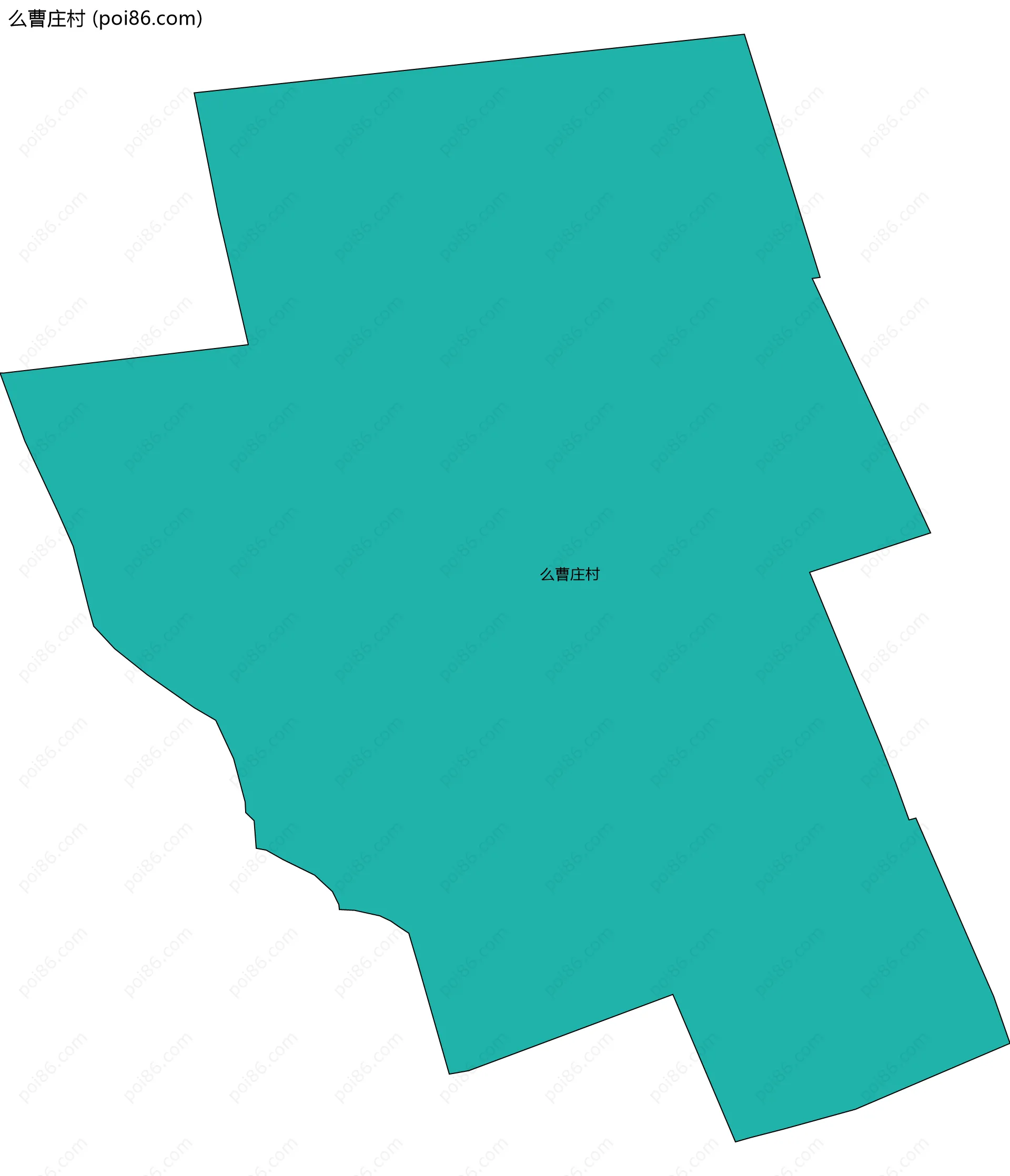 么曹庄村边界地图