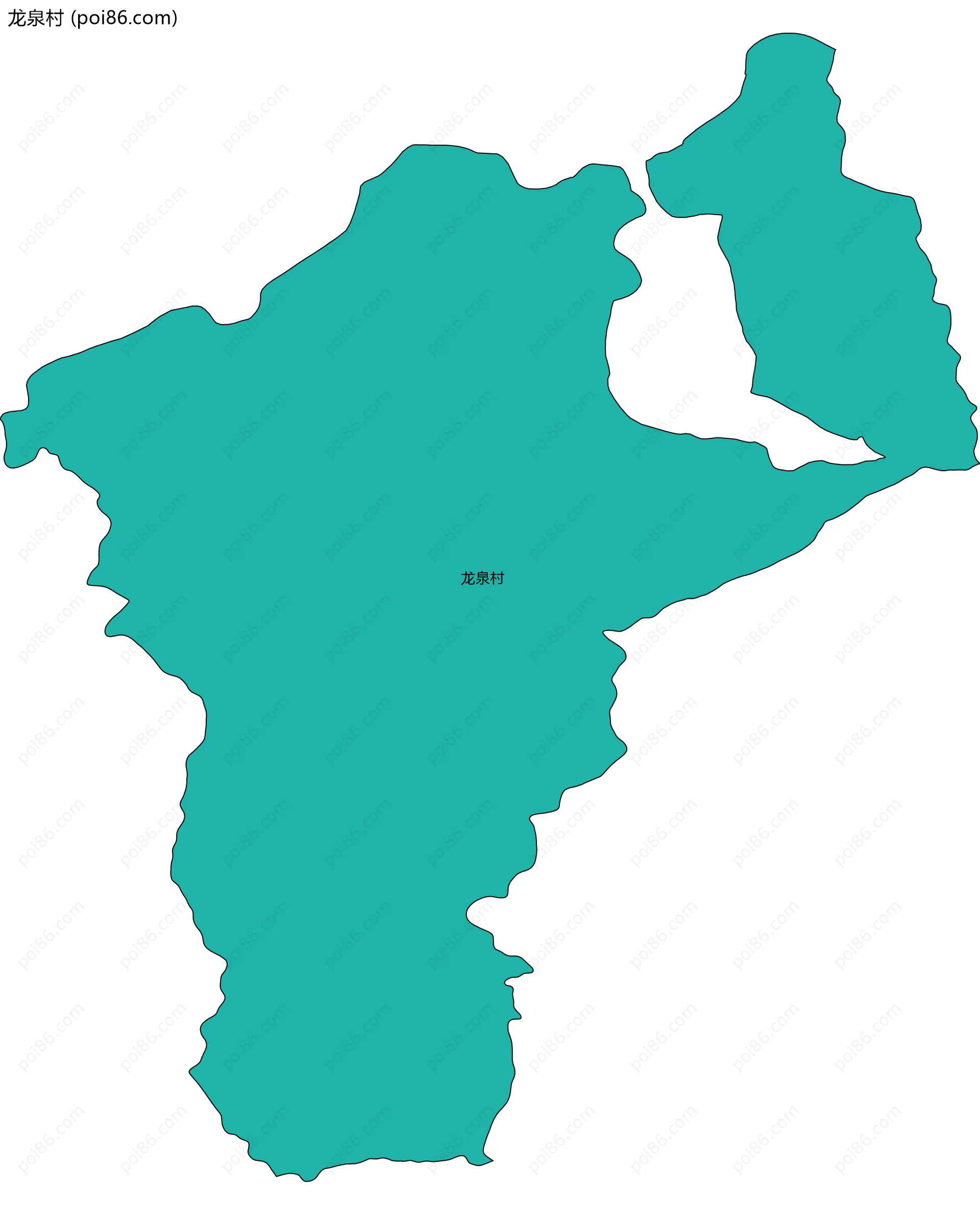 龙泉村边界地图