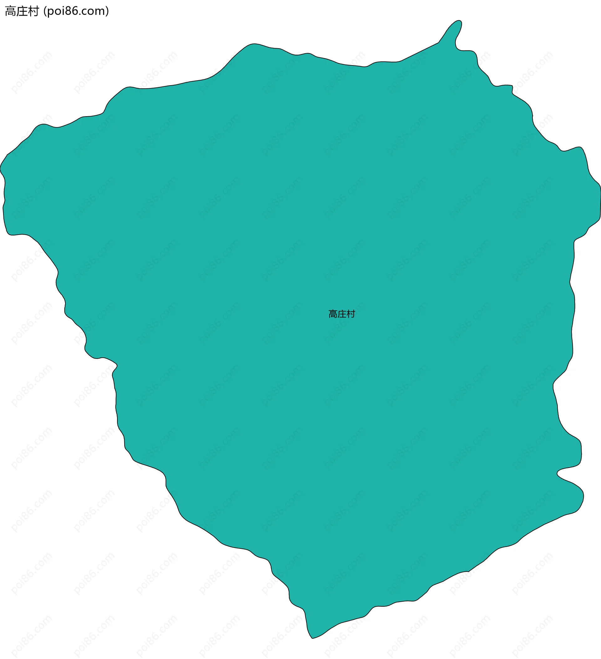 高庄村边界地图