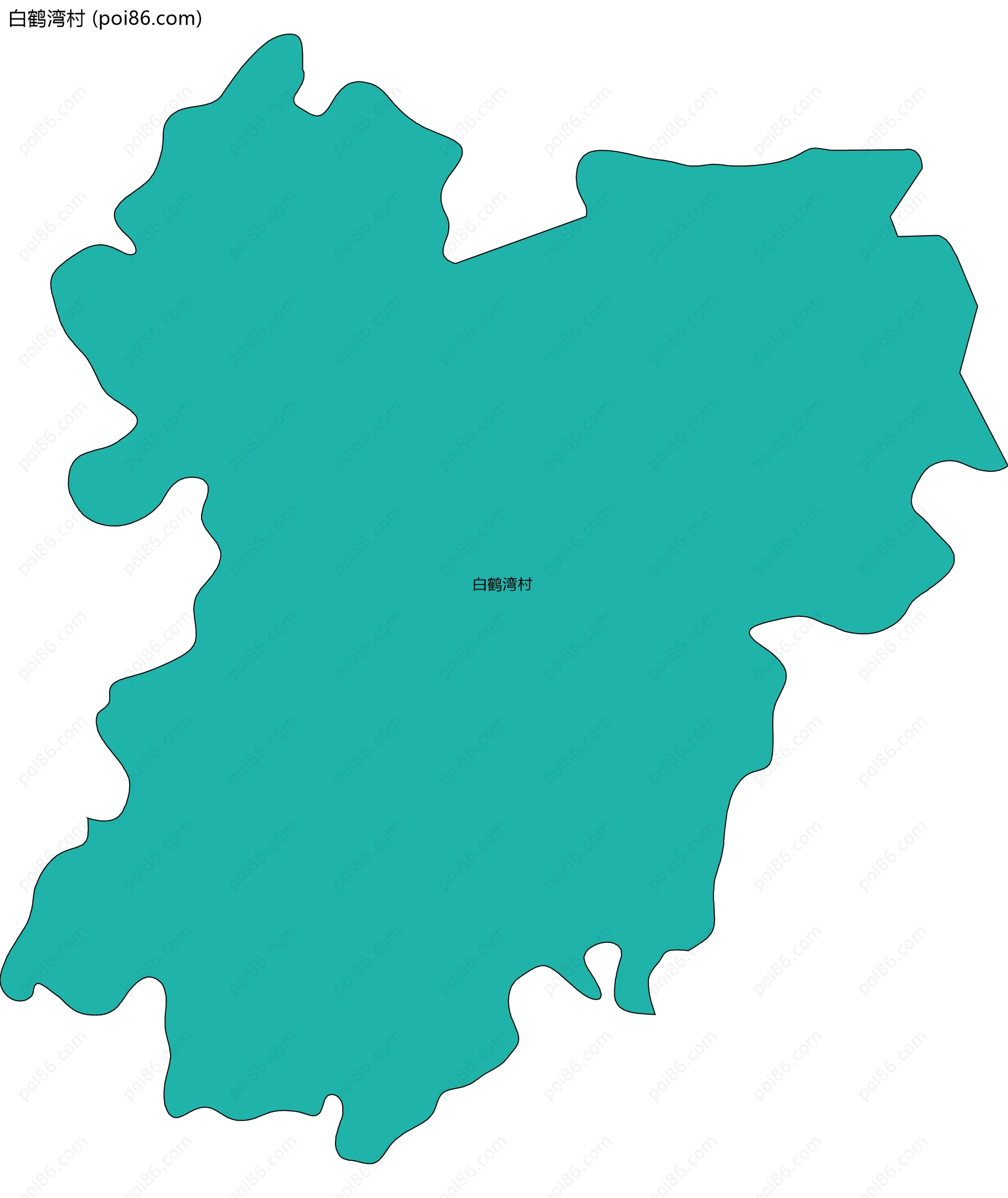 白鹤湾村边界地图