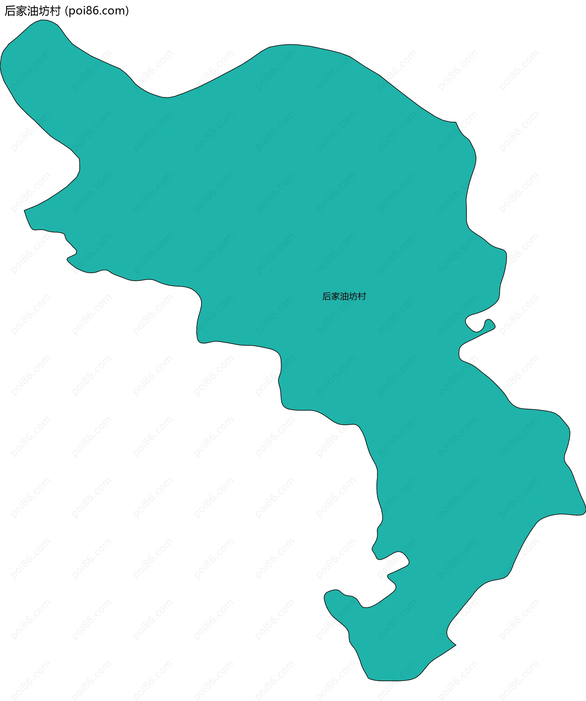 后家油坊村边界地图