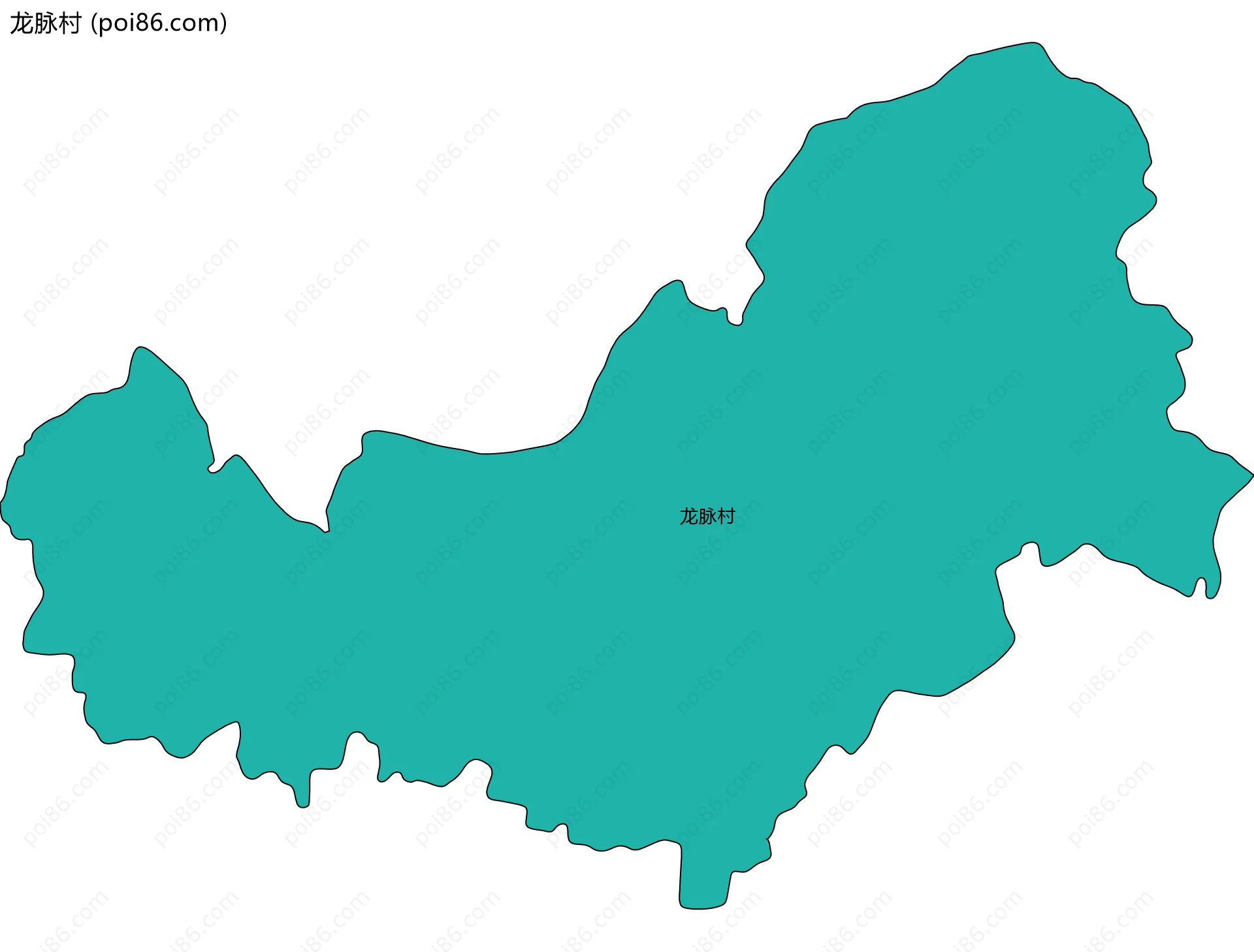 龙脉村边界地图