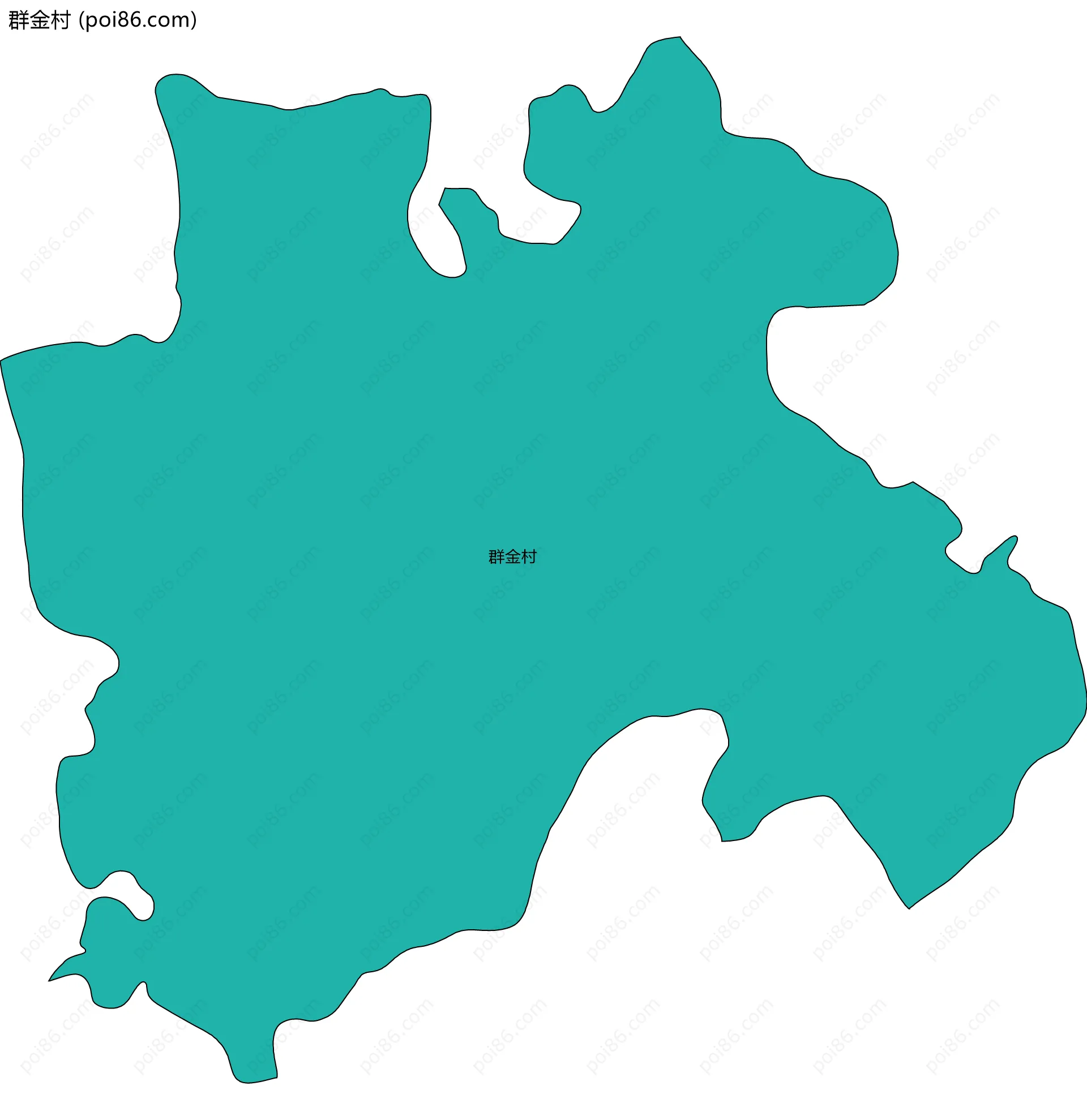 群金村边界地图