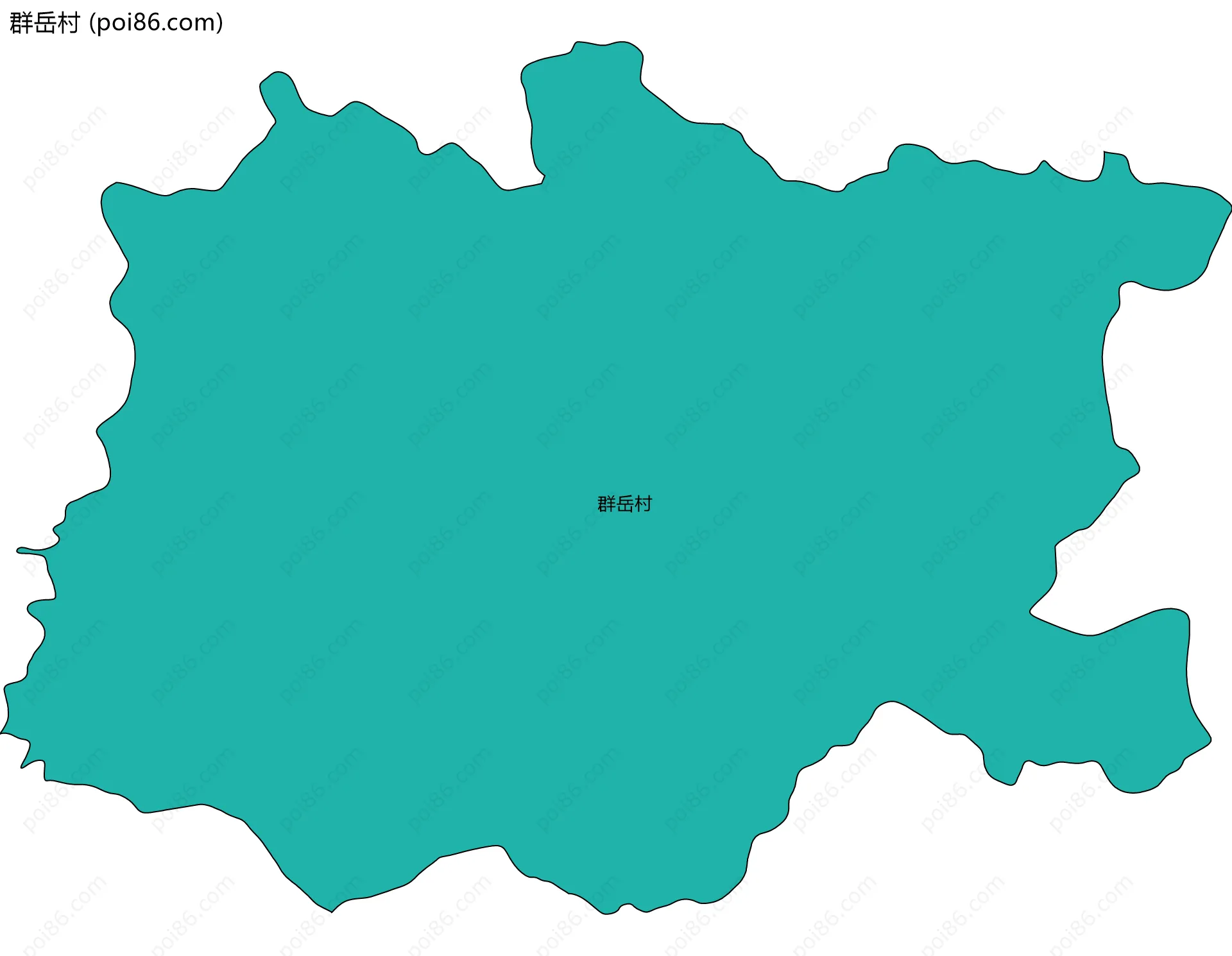 群岳村边界地图
