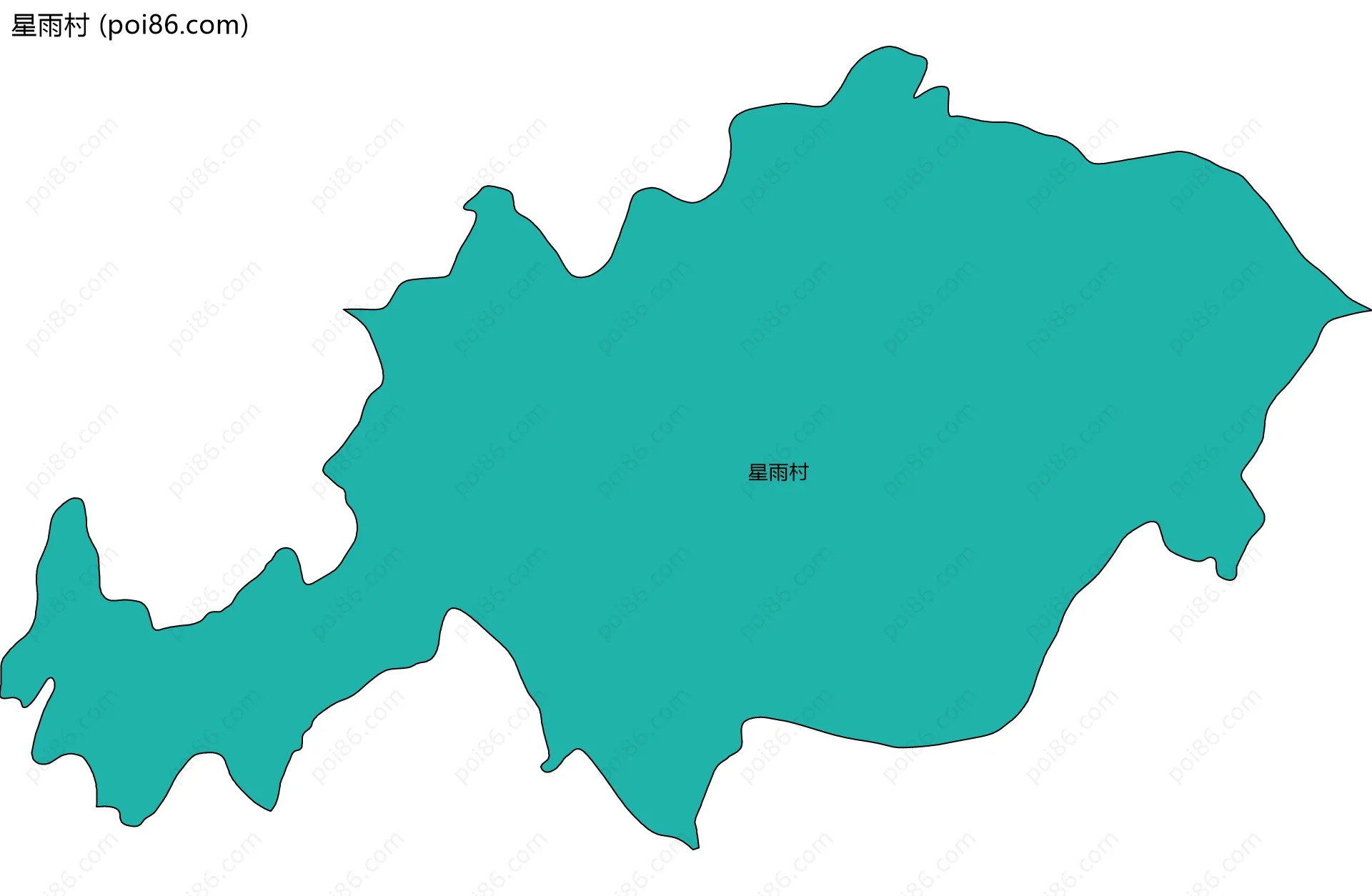 星雨村边界地图
