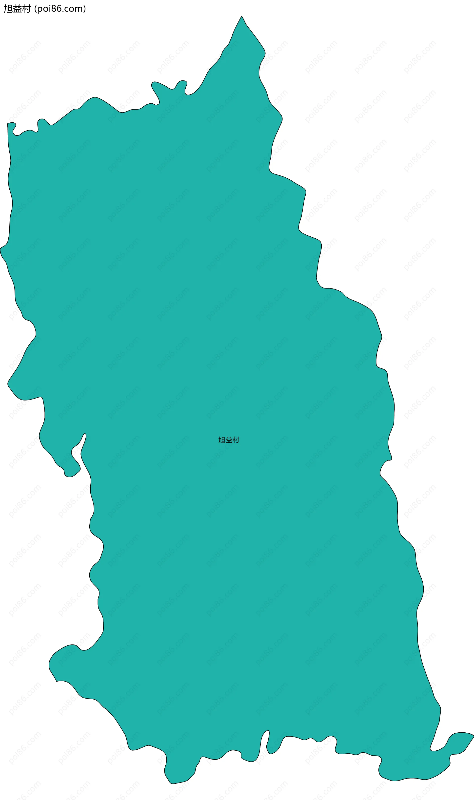 旭益村边界地图