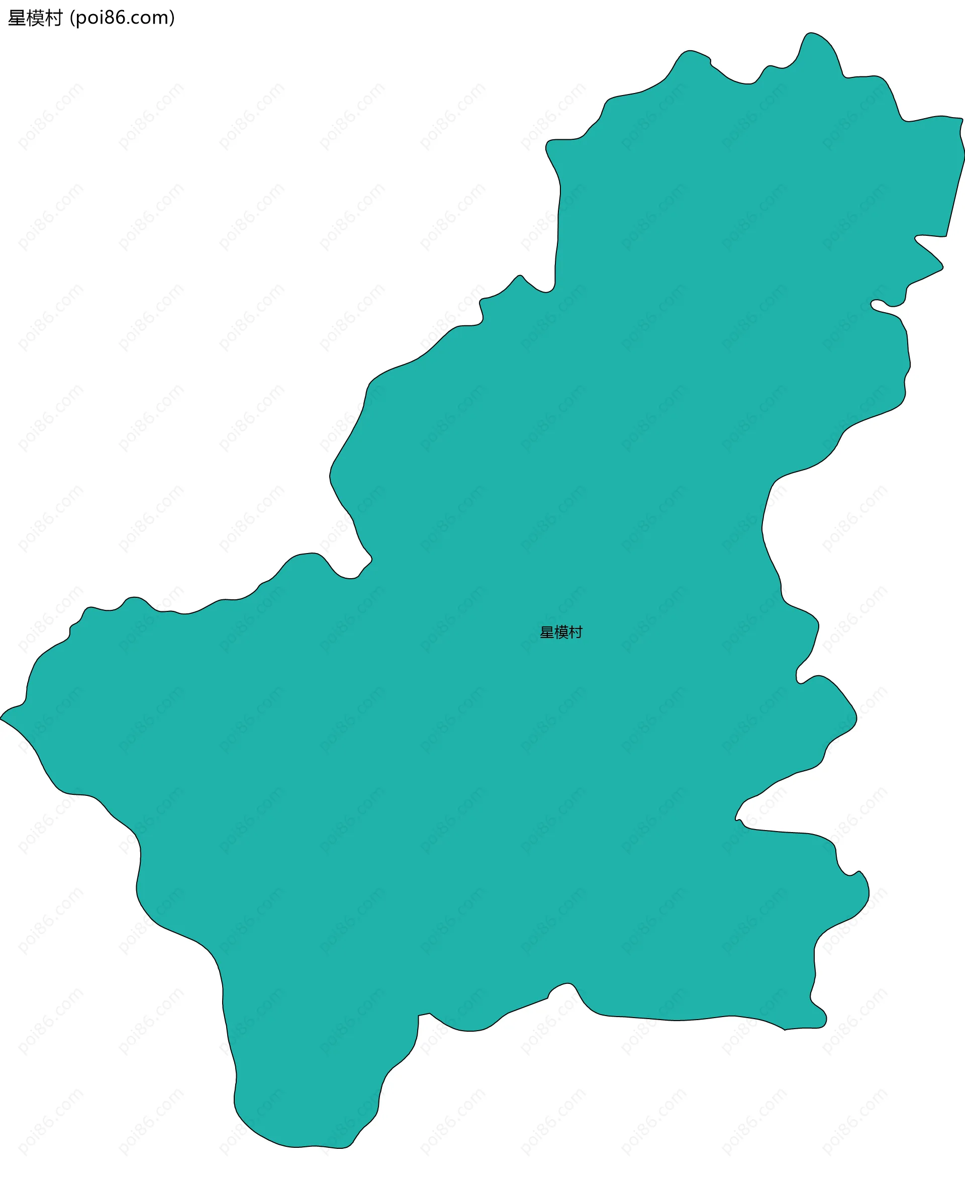 星模村边界地图