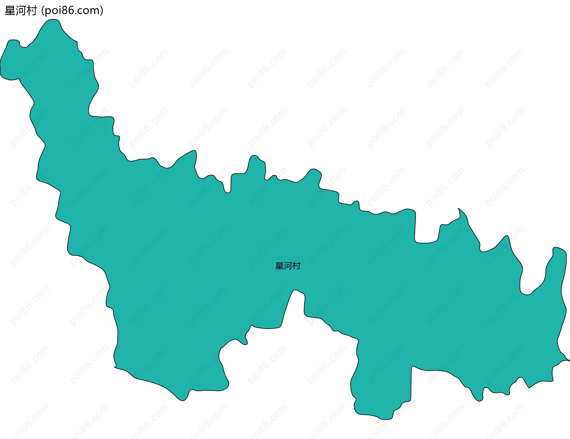 星河村边界地图
