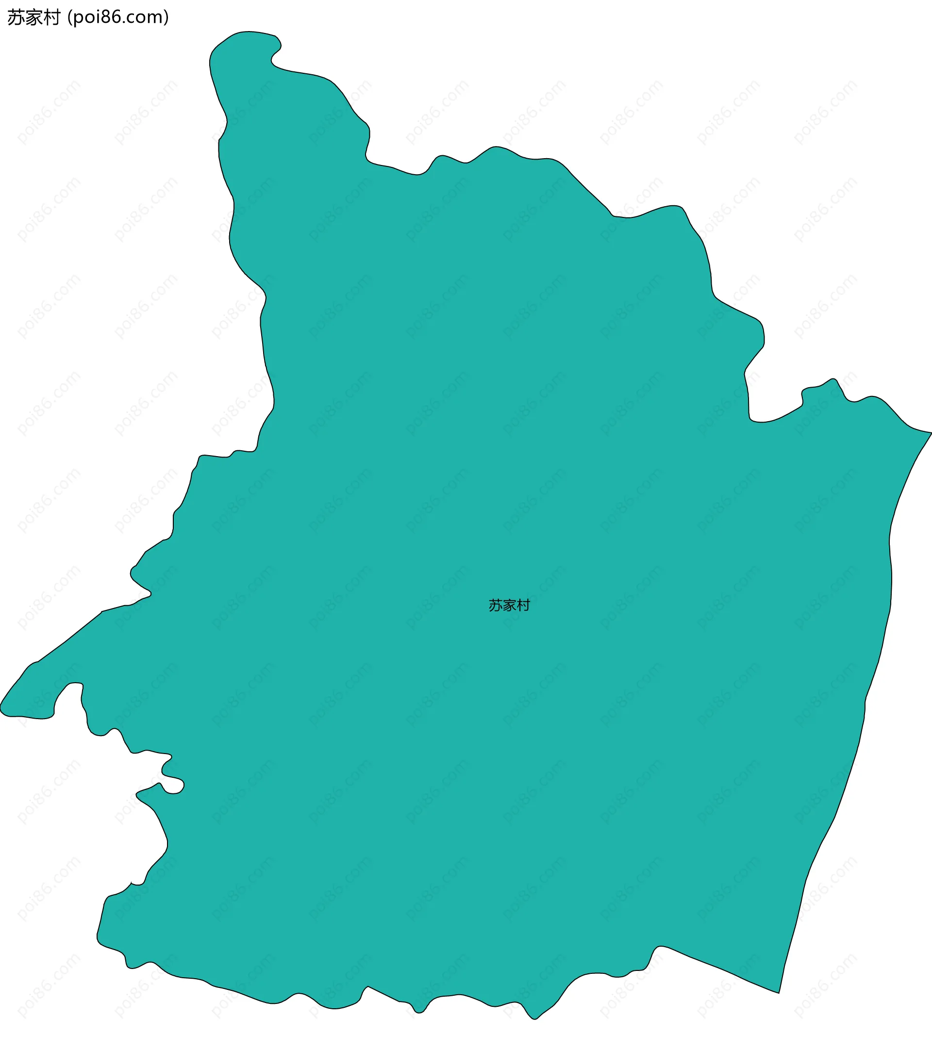 苏家村边界地图