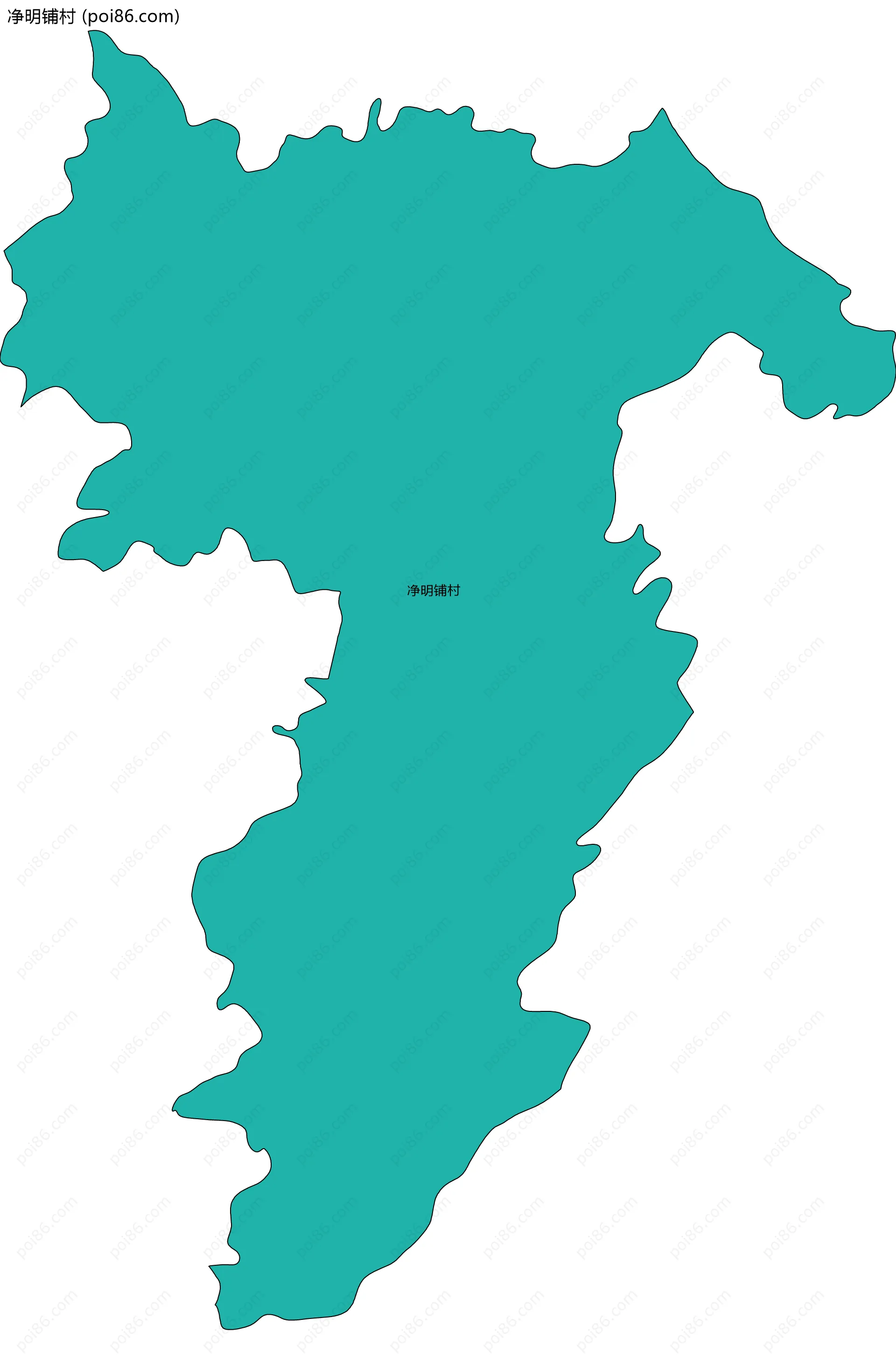 净明铺村边界地图