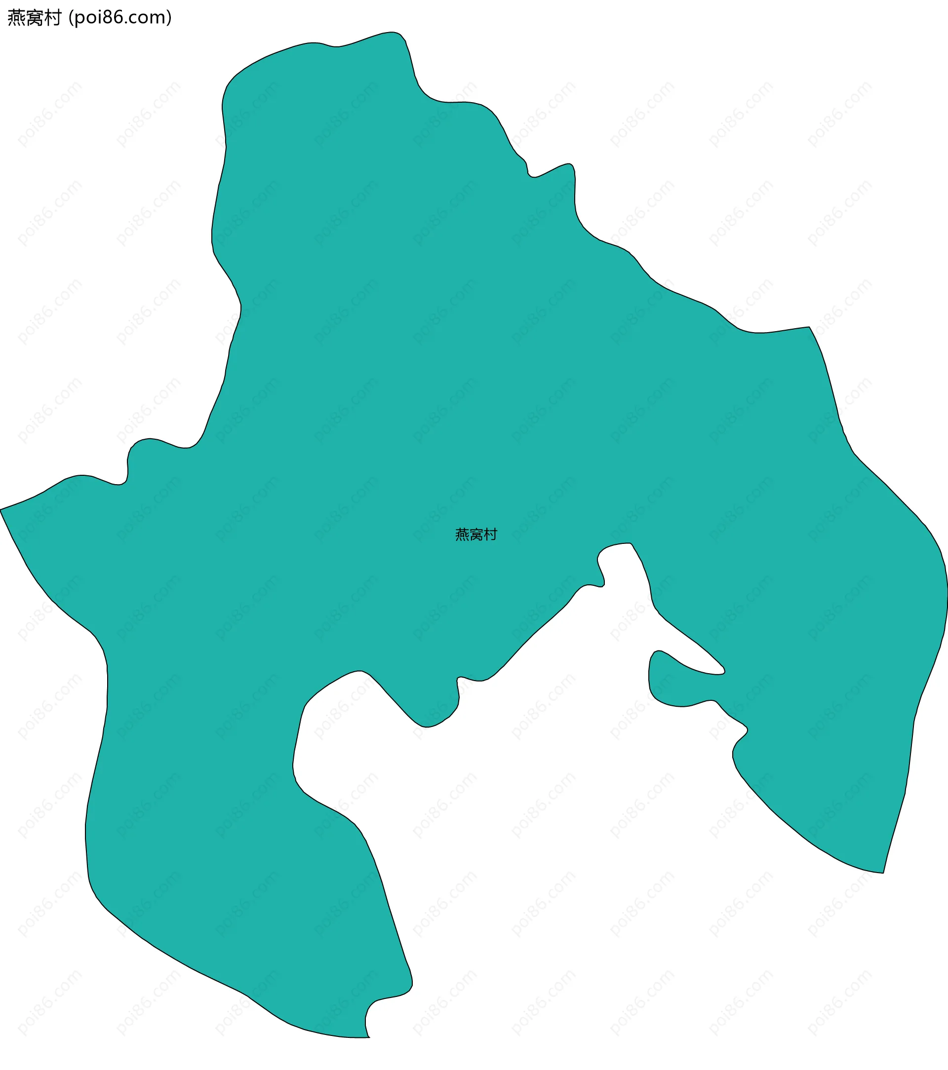 燕窝村边界地图