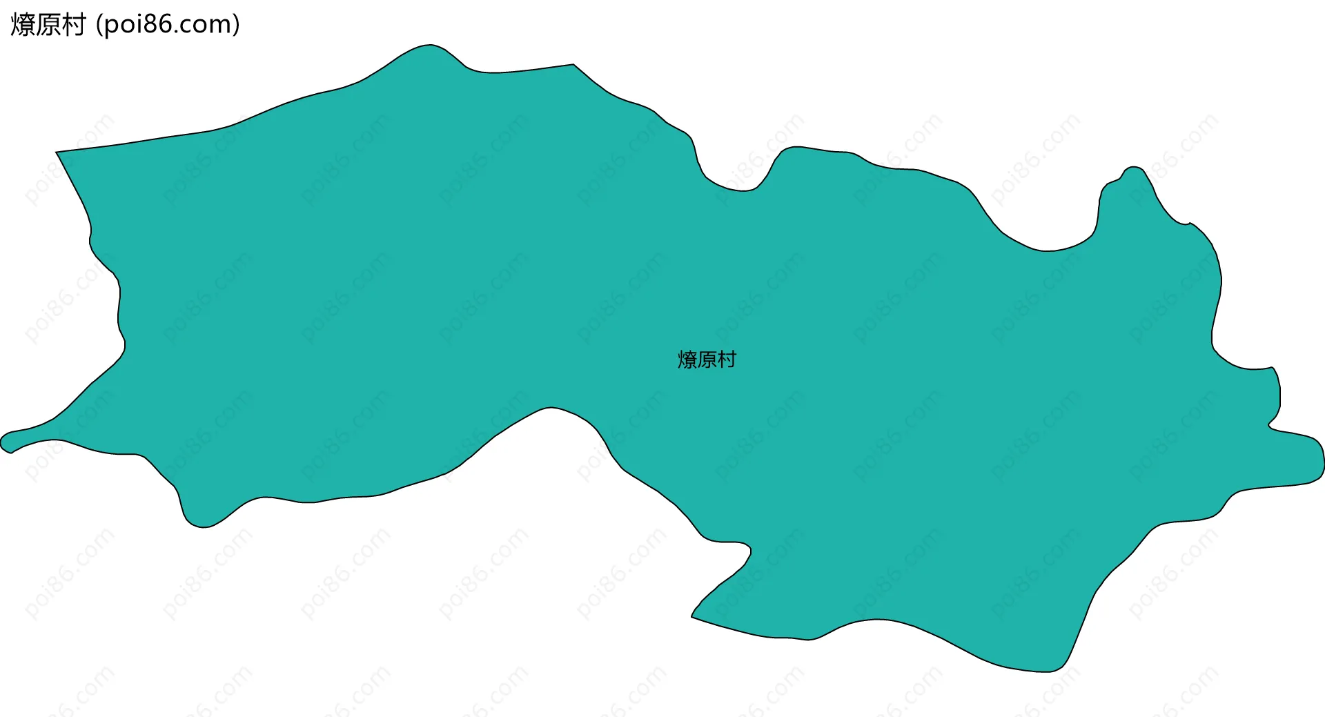 燎原村边界地图