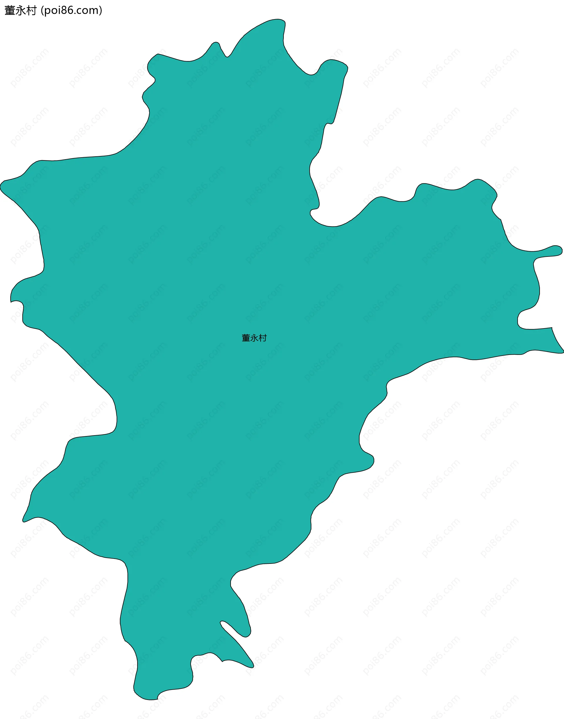 董永村边界地图