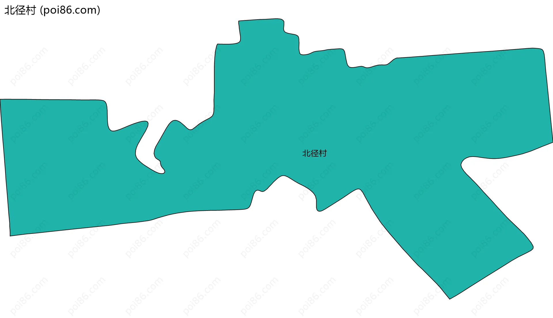 北径村边界地图