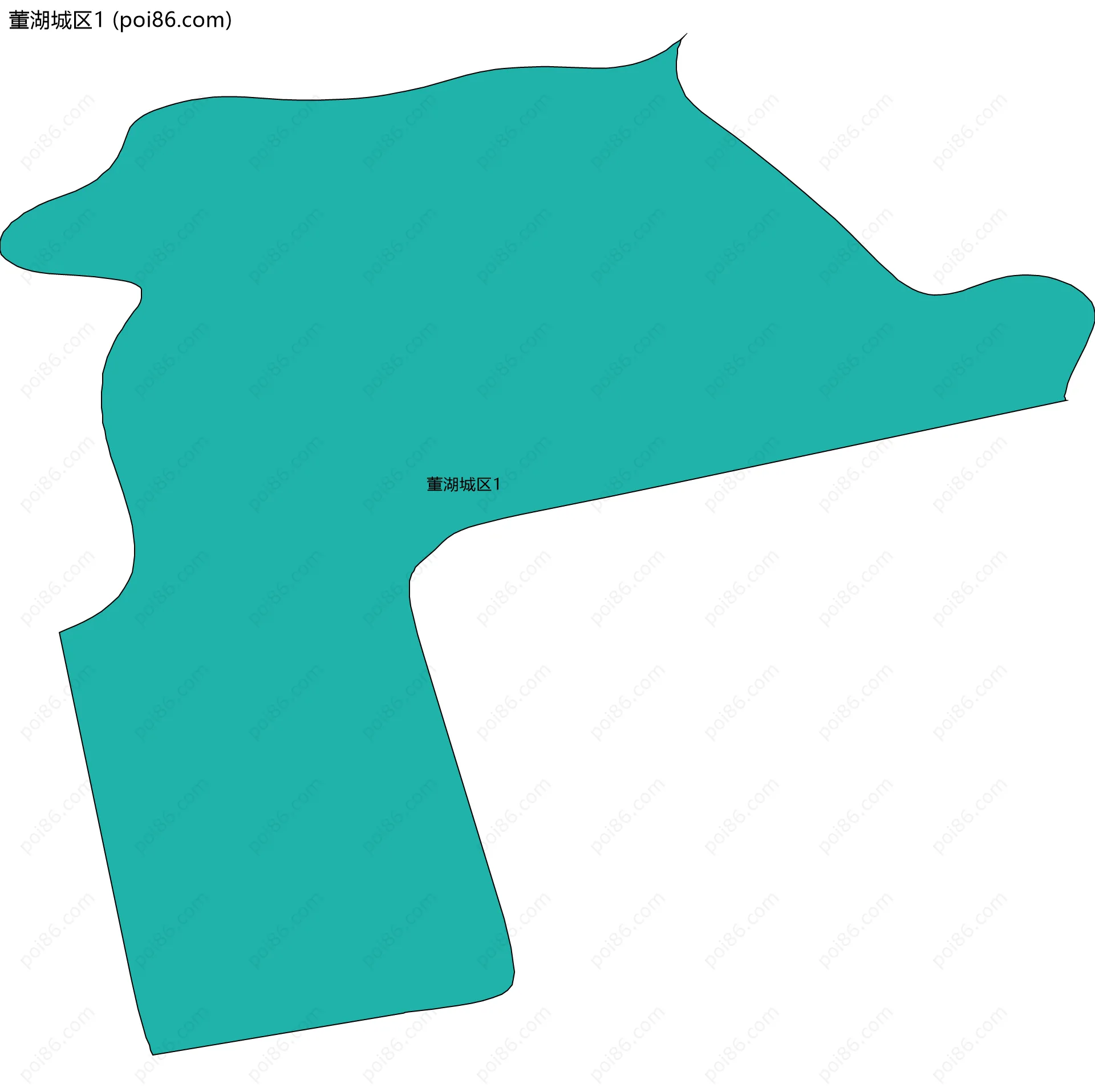 董湖城区1边界地图