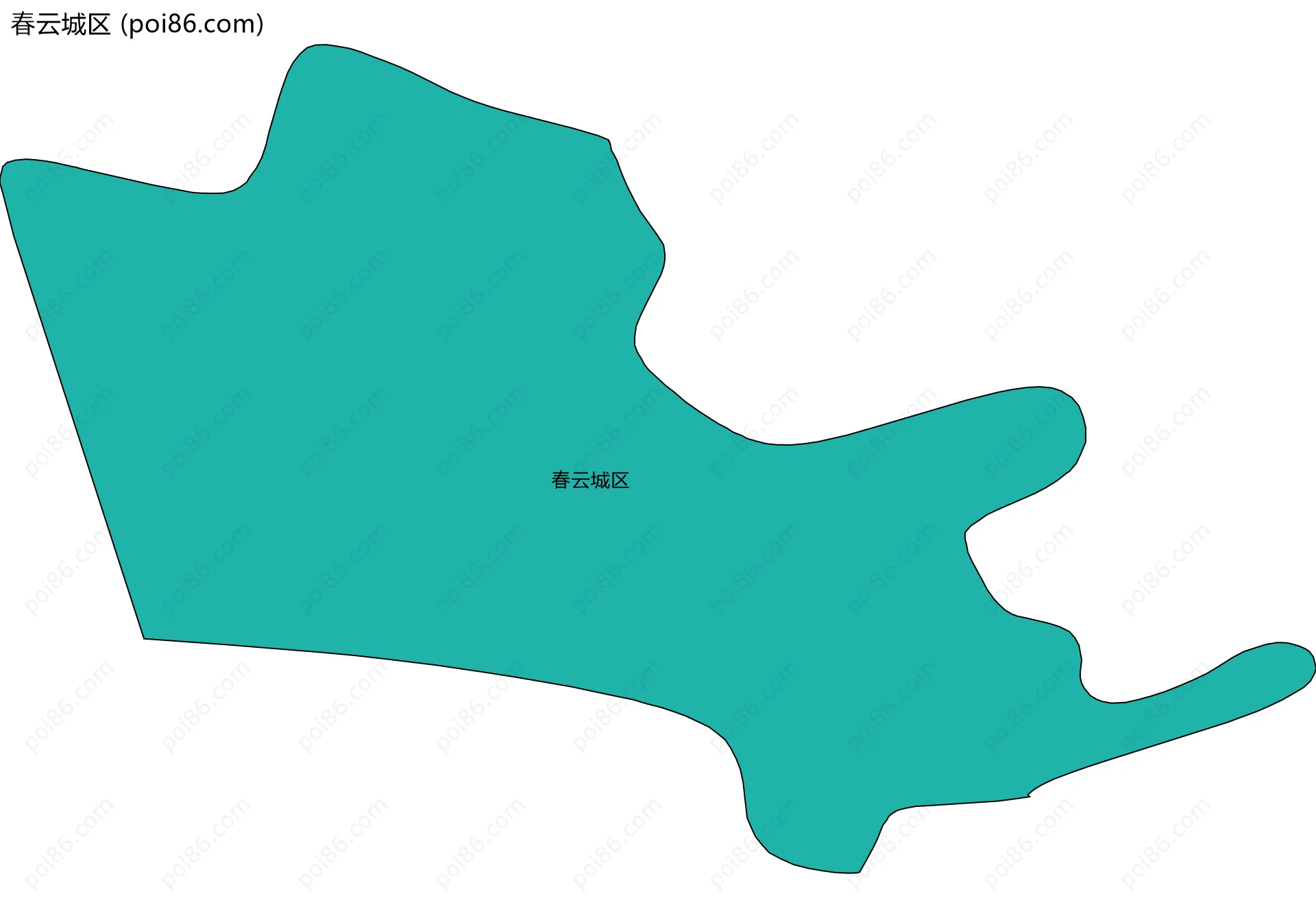 春云城区边界地图