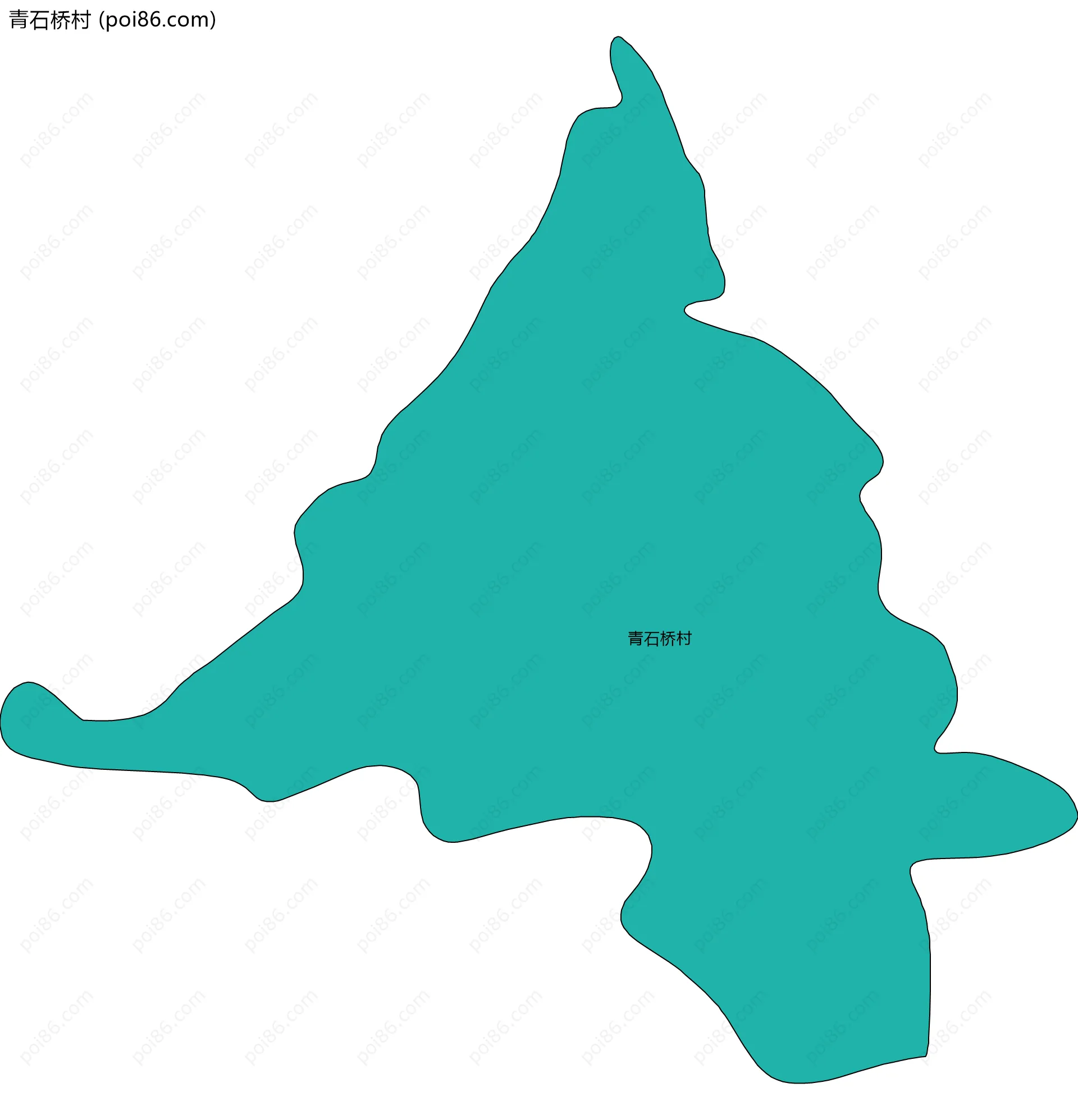青石桥村边界地图