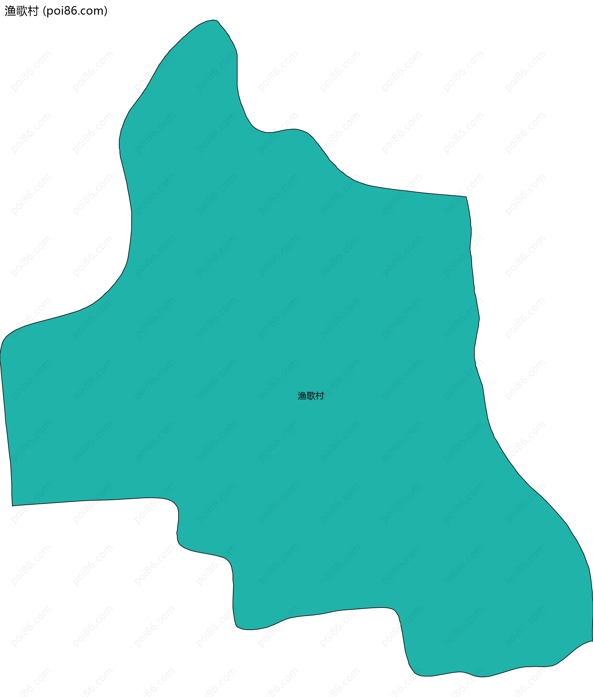 渔歌村边界地图