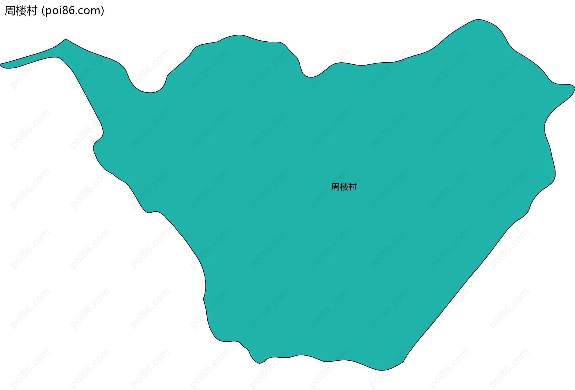 周楼村边界地图