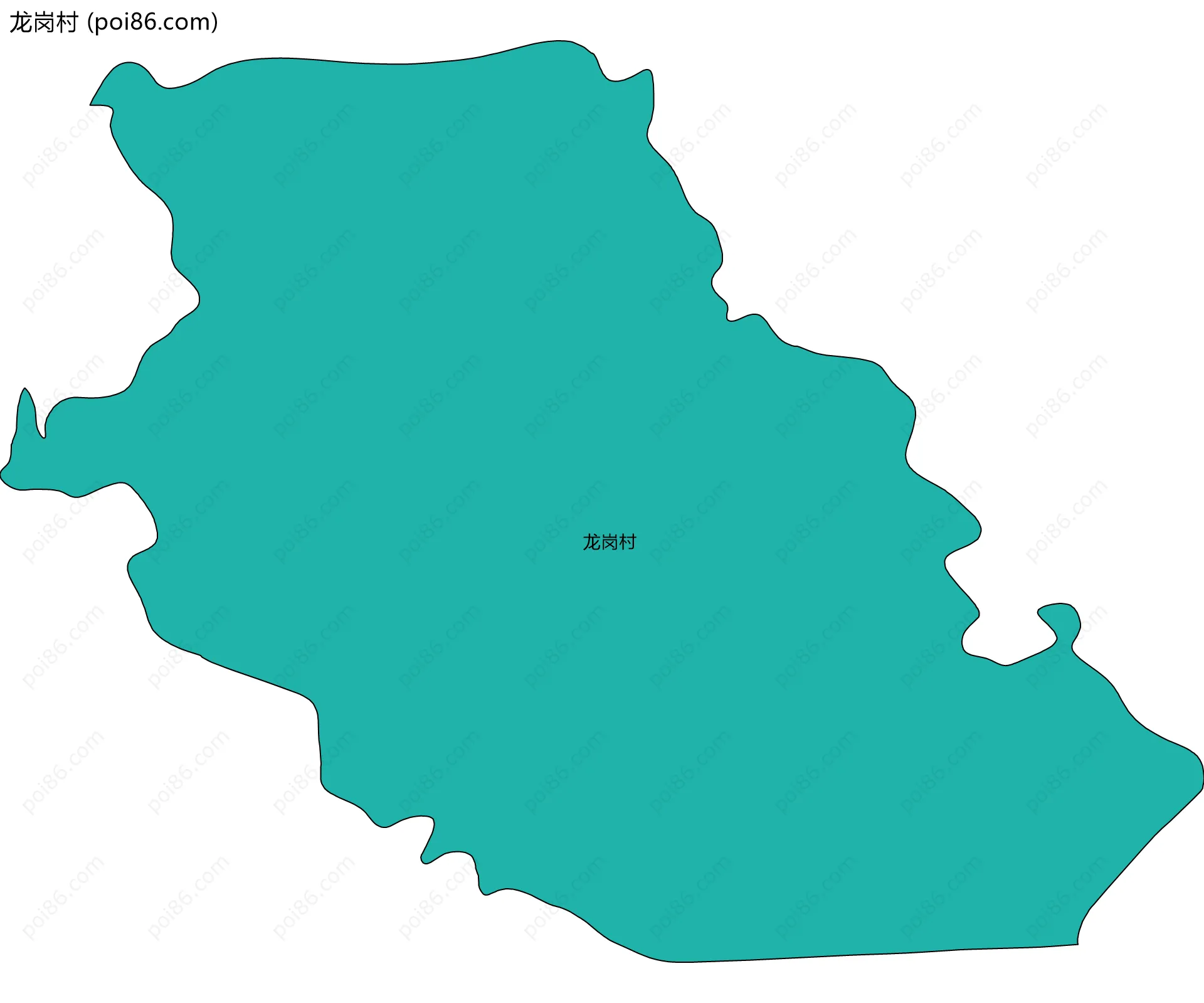 龙岗村边界地图