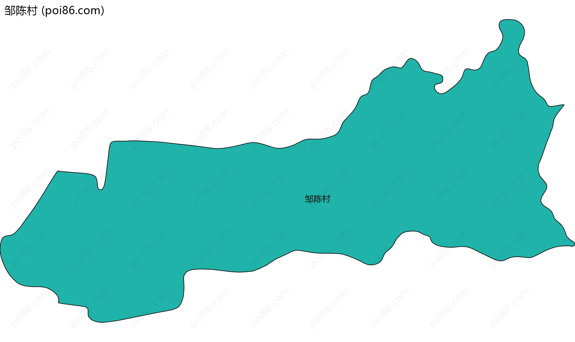 邹陈村边界地图