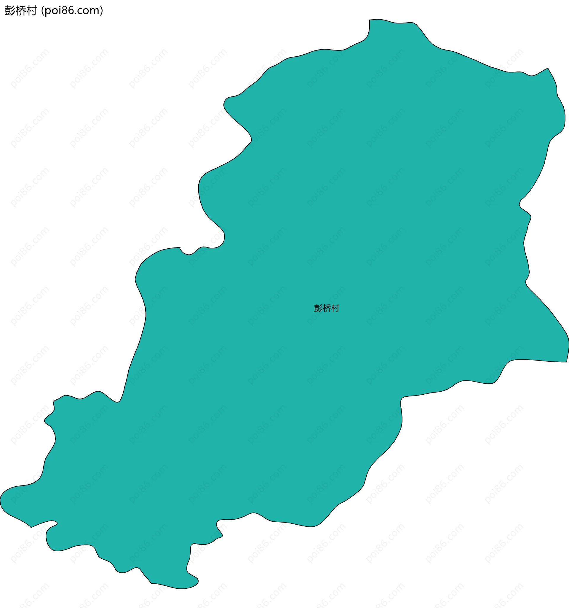 彭桥村边界地图