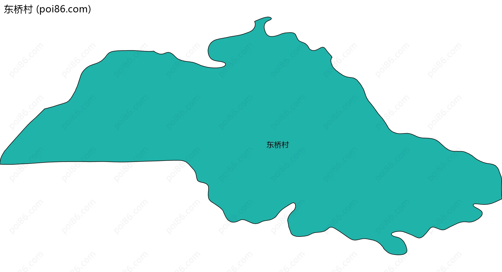 东桥村边界地图