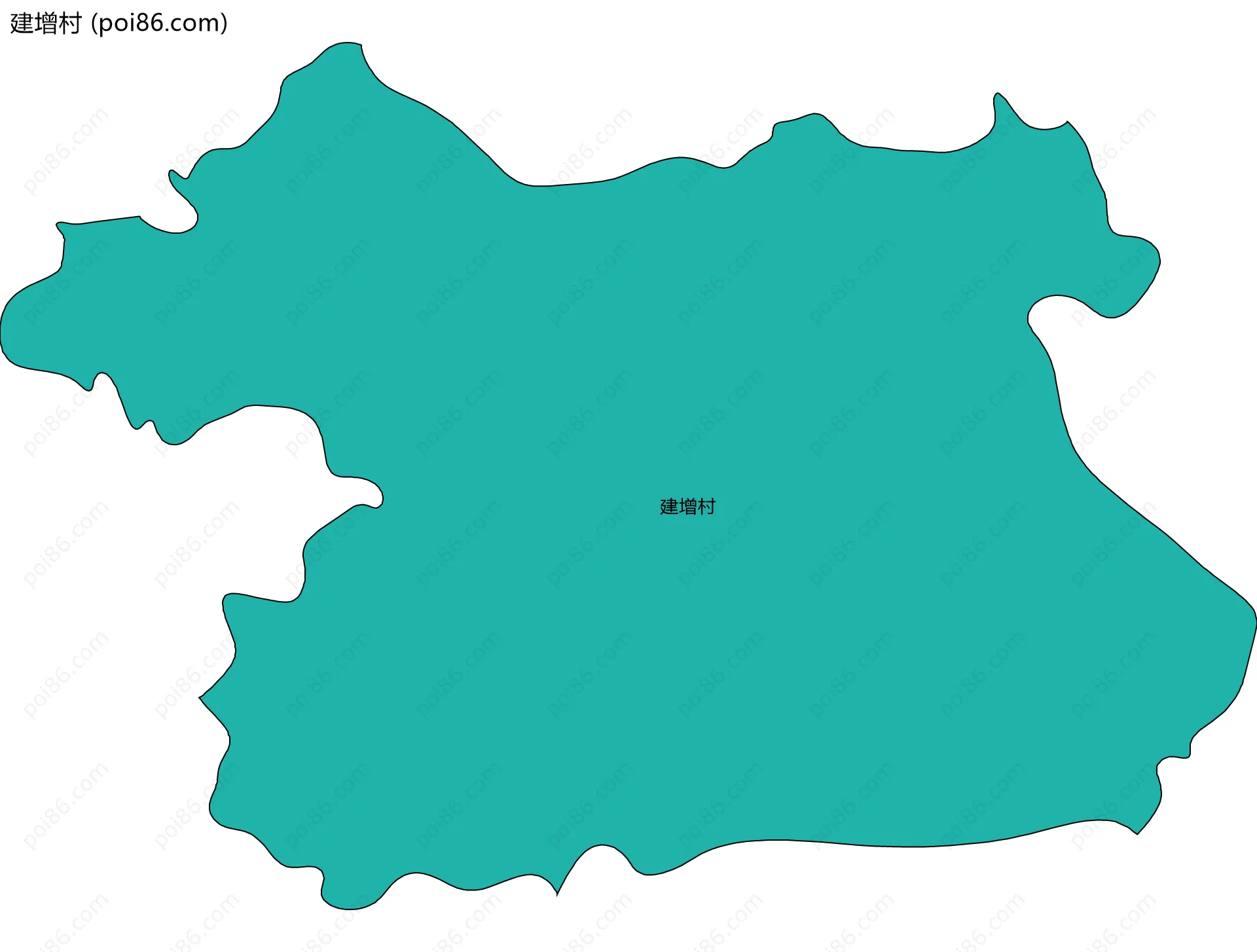 建增村边界地图