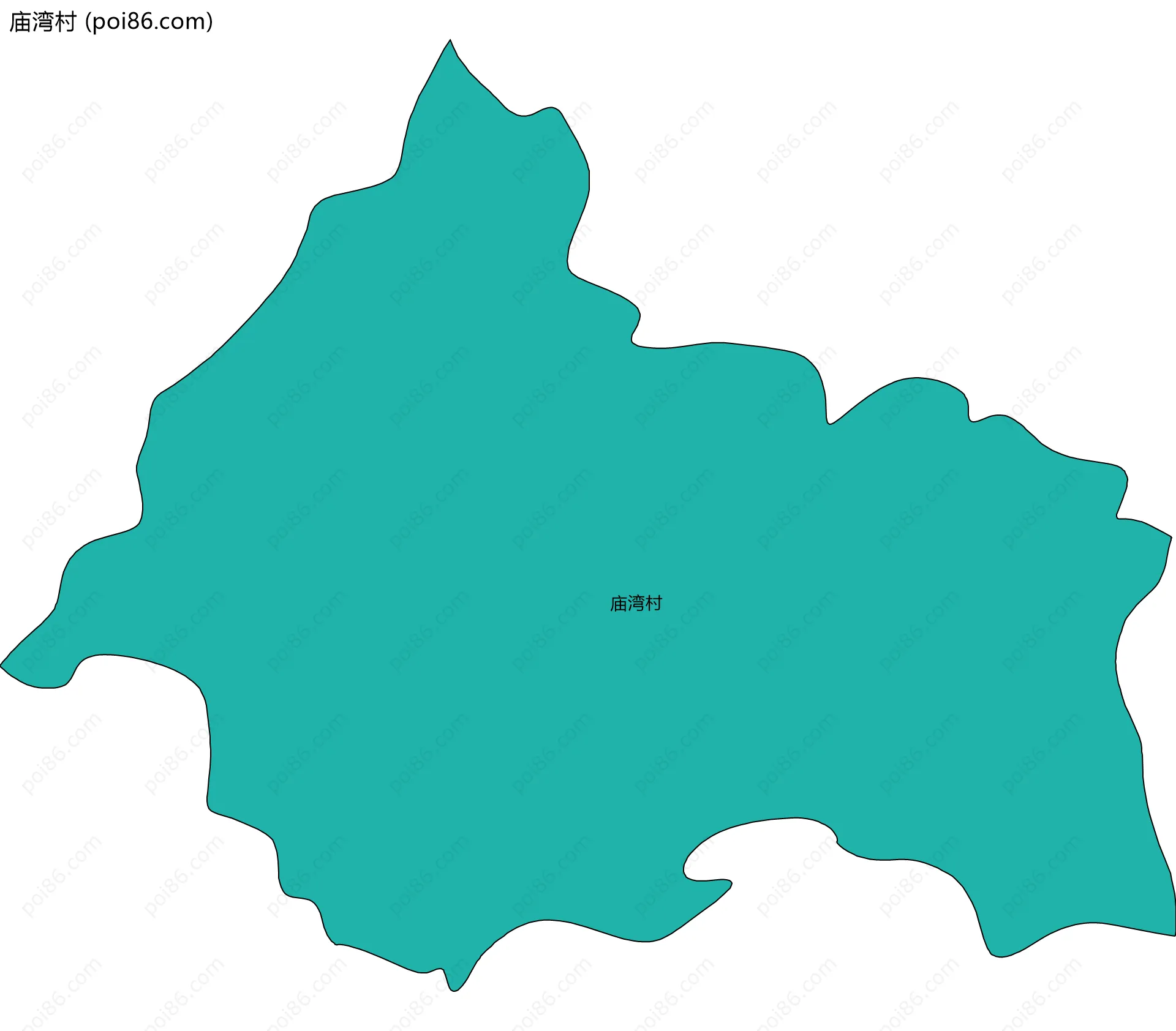 庙湾村边界地图