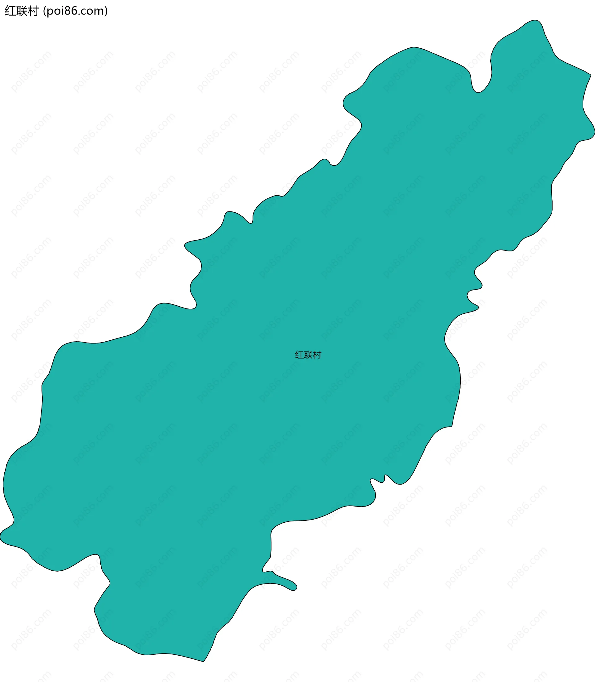 红联村边界地图
