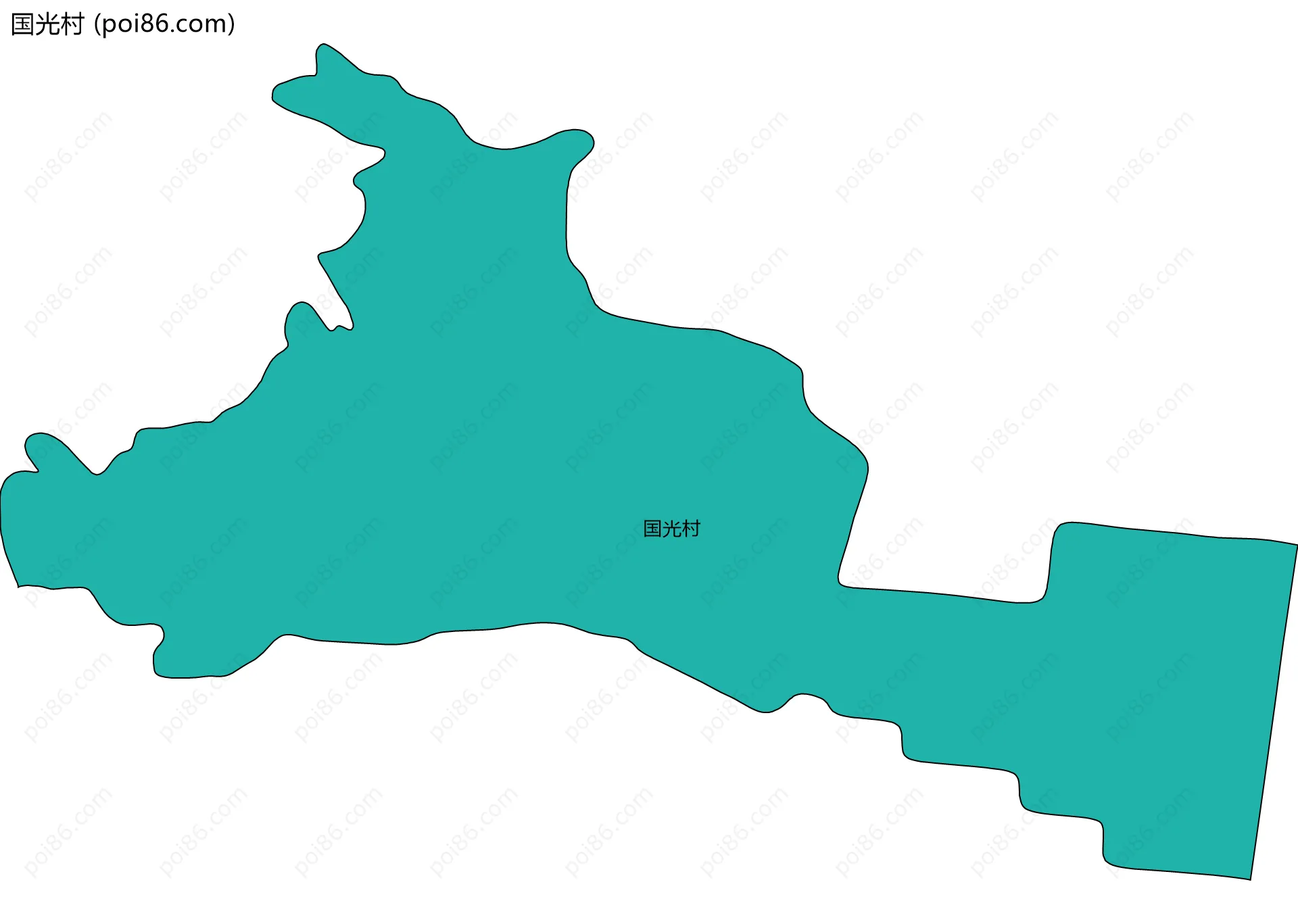 国光村边界地图