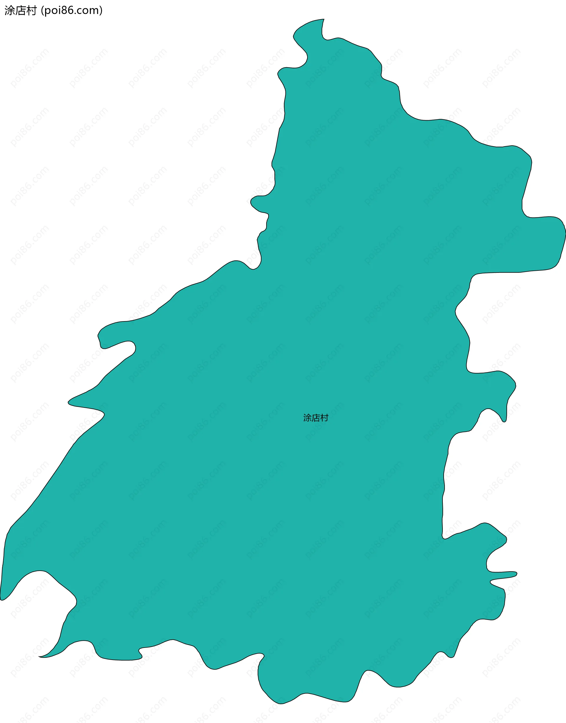 涂店村边界地图