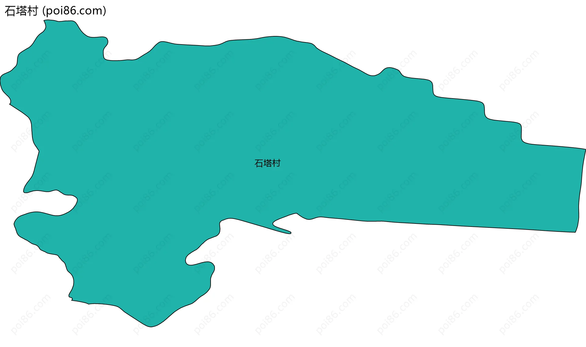 石塔村边界地图