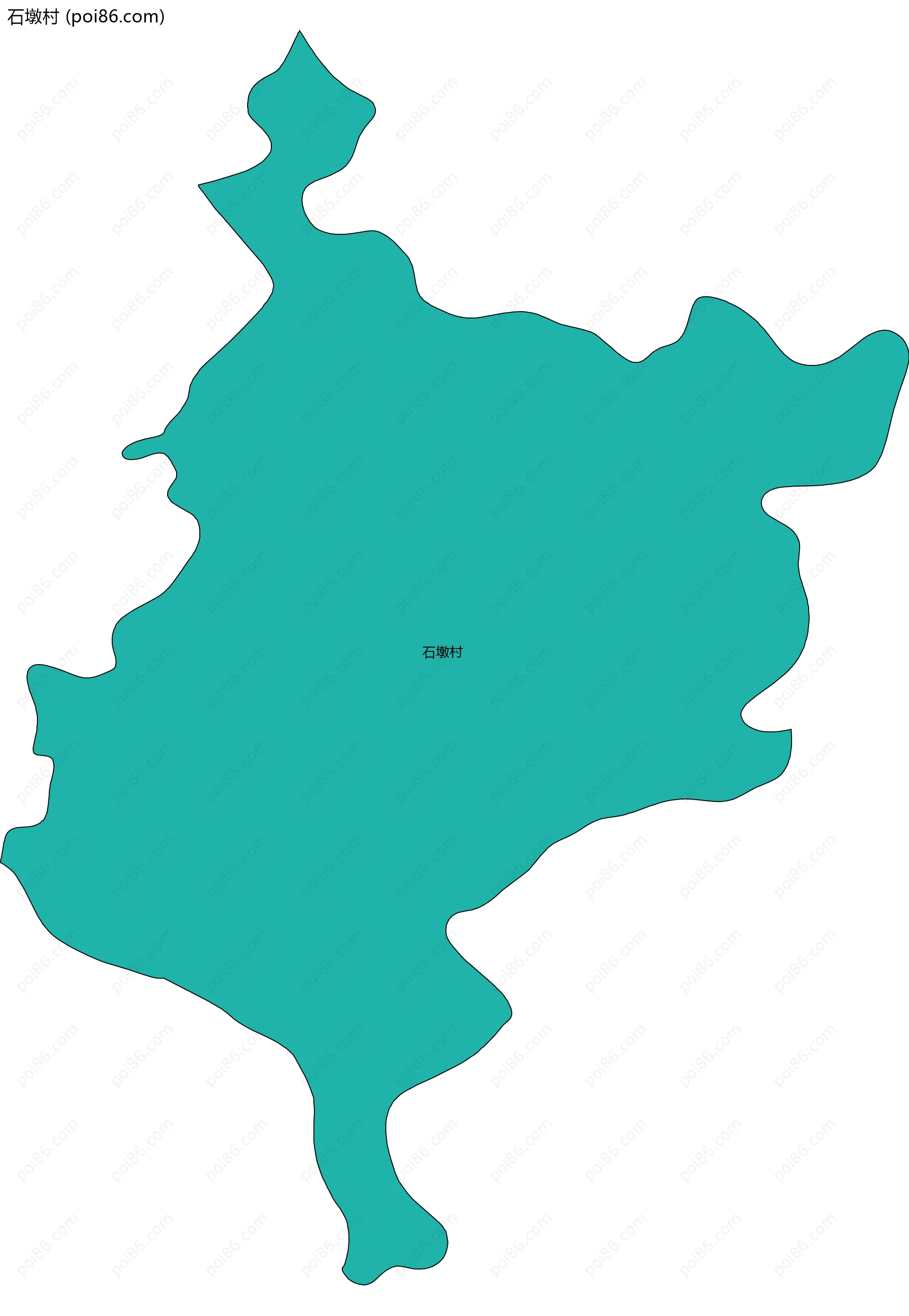 石墩村边界地图