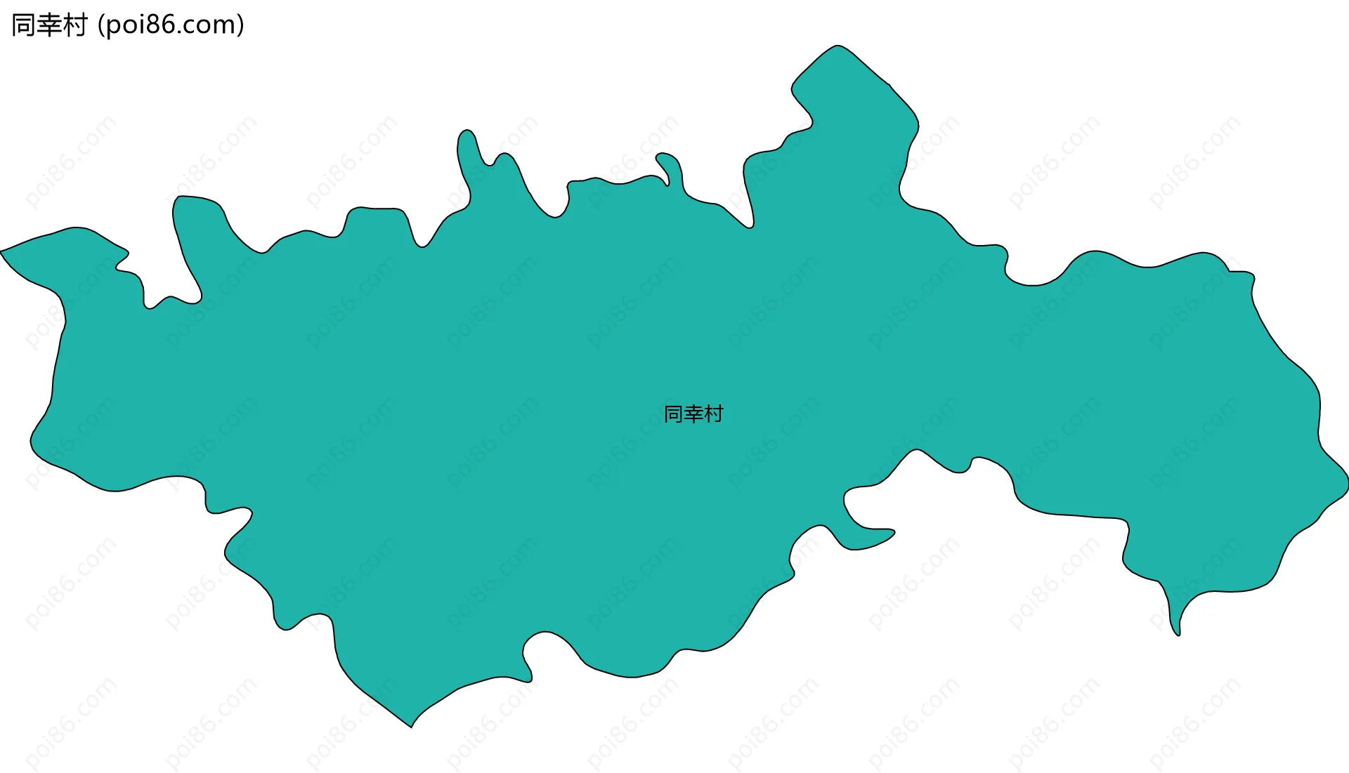 同幸村边界地图